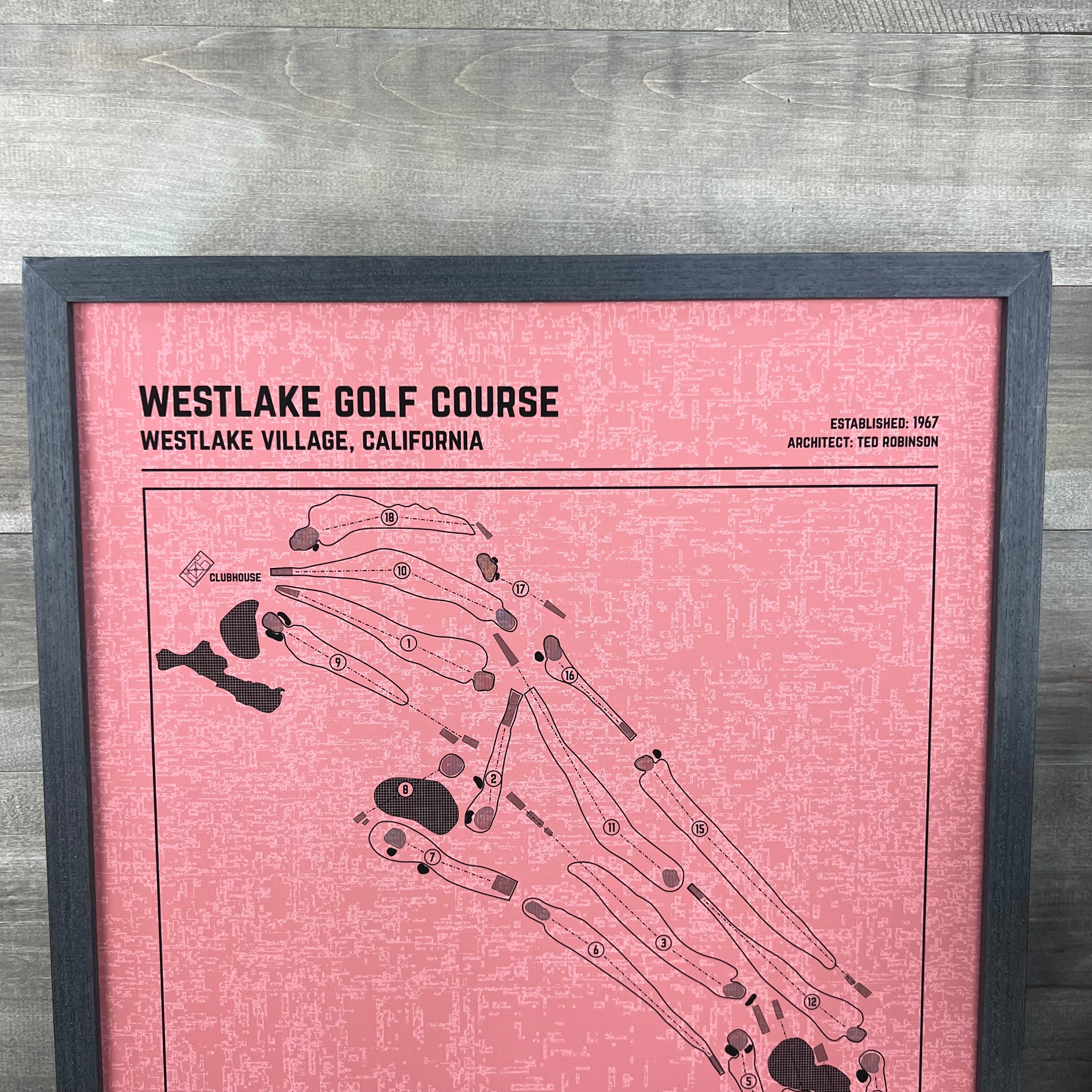 Custom Modern Architect Golf Course Print