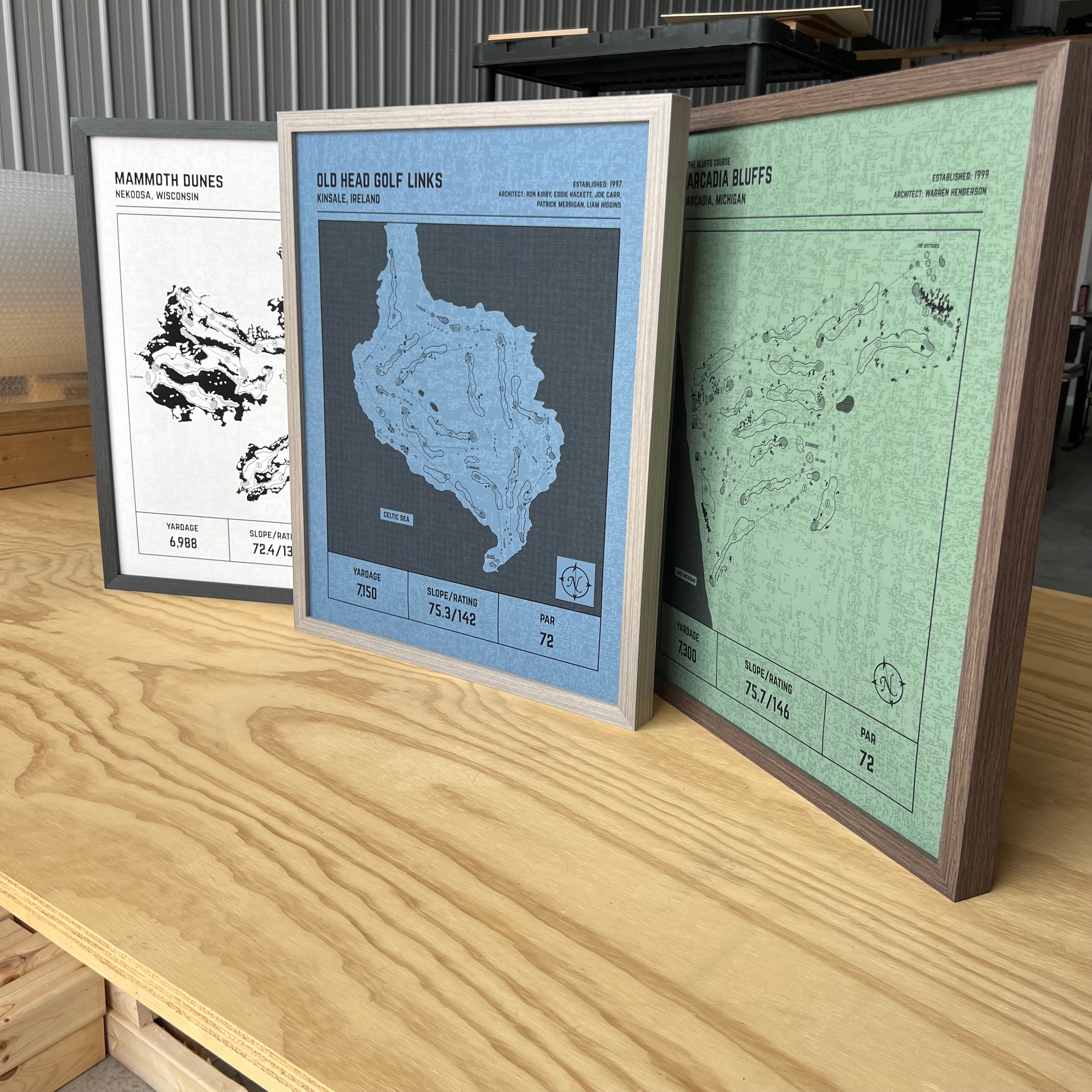 Custom Modern Architect Golf Course Print