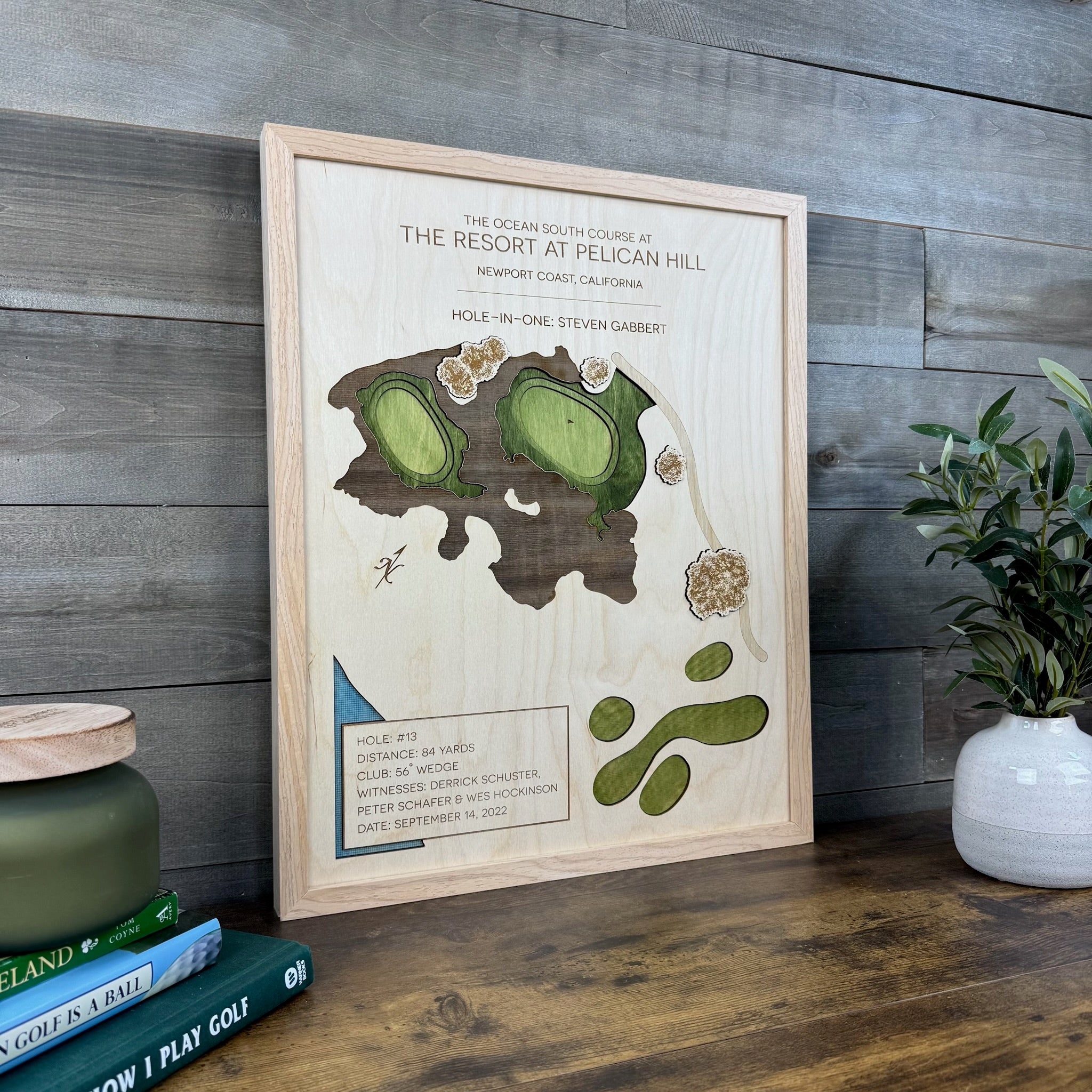Personalized Hole-in-One | Single Hole Golf Art