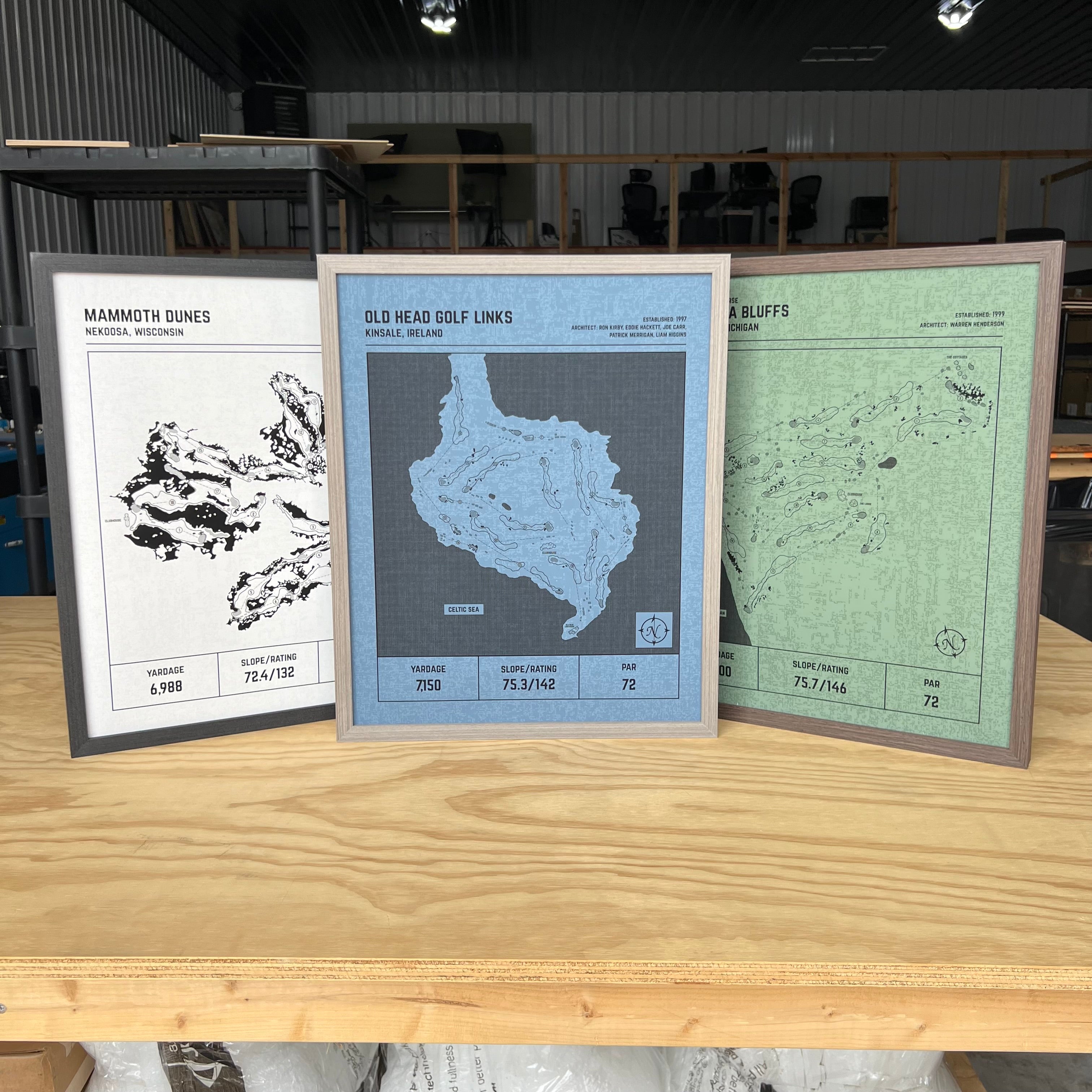 Custom Modern Architect Golf Course Print