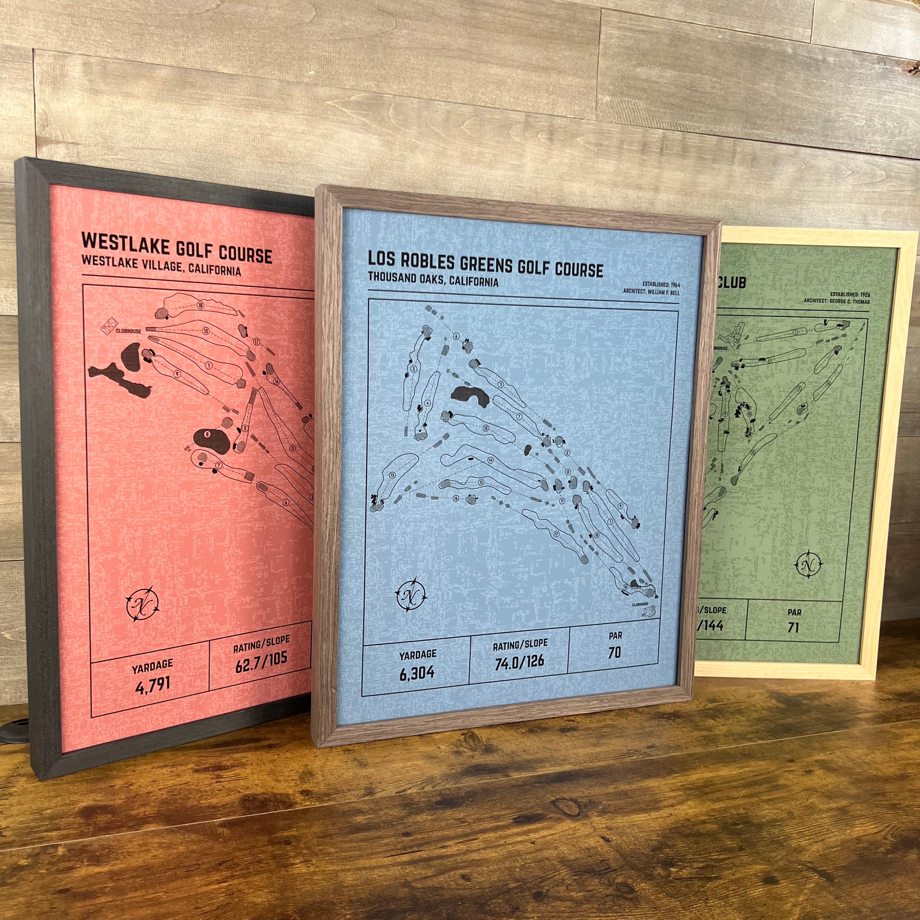 Custom Modern Architect Golf Course Print