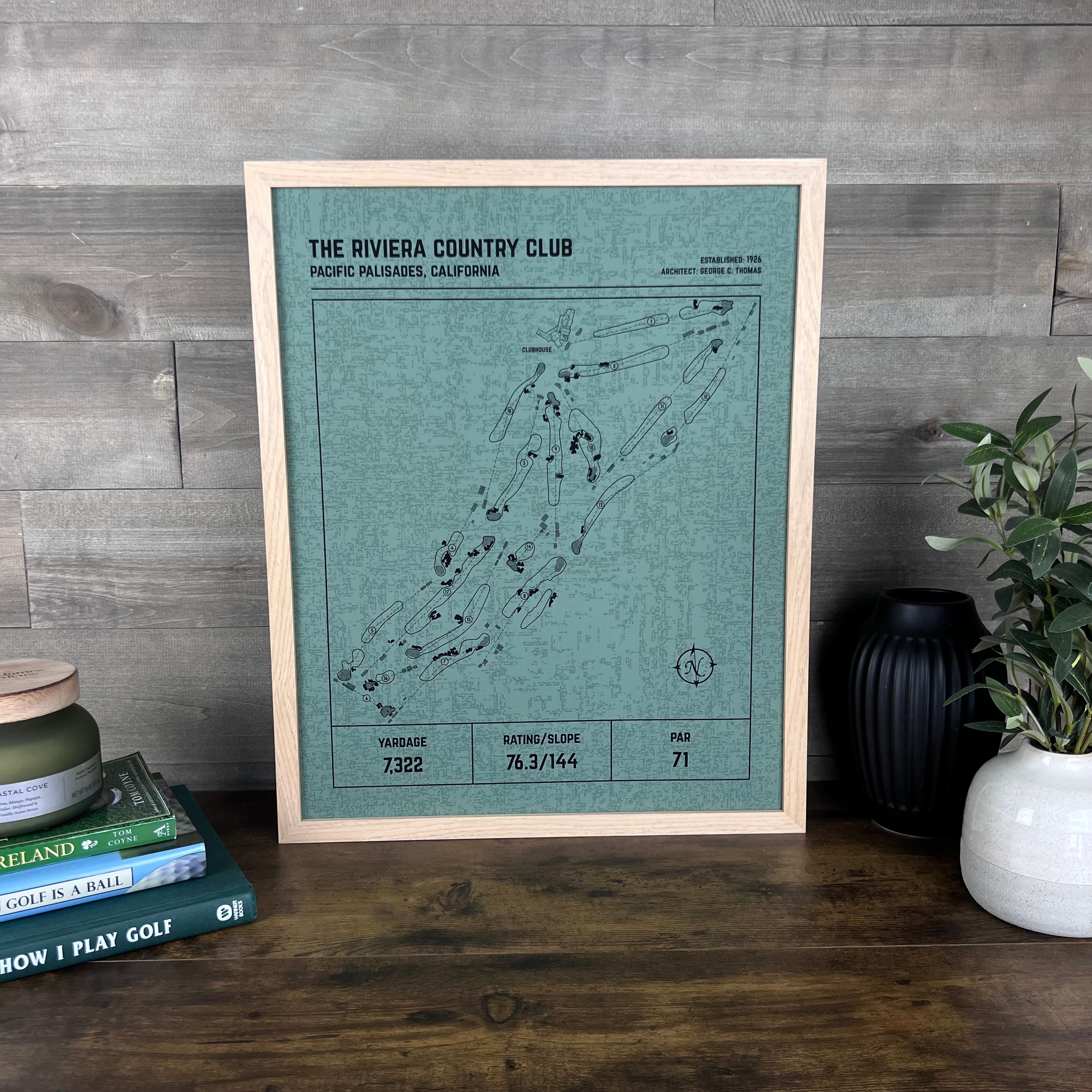 Custom Modern Architect Golf Course Print