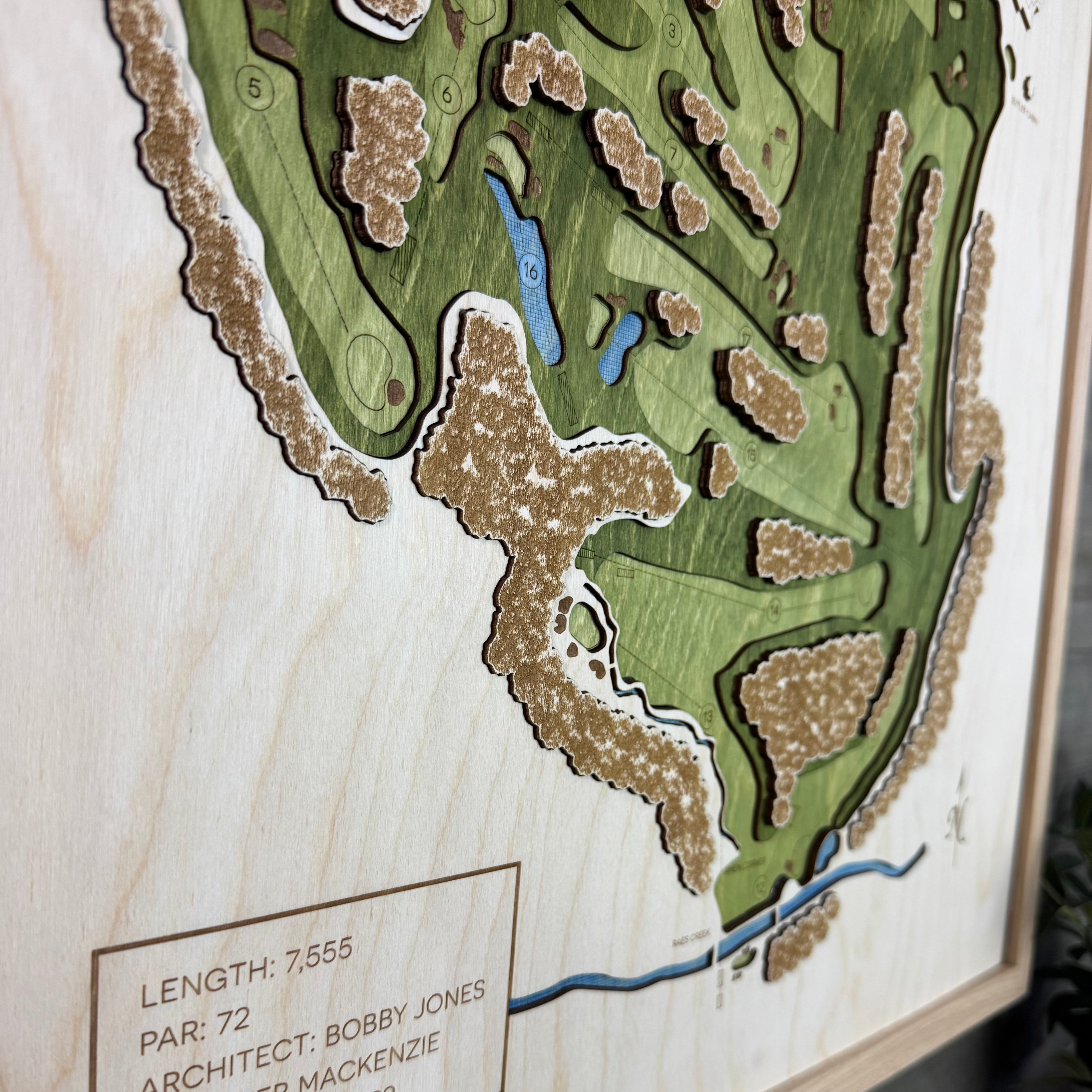 Custom 3D Multi-Layer Golf Map
