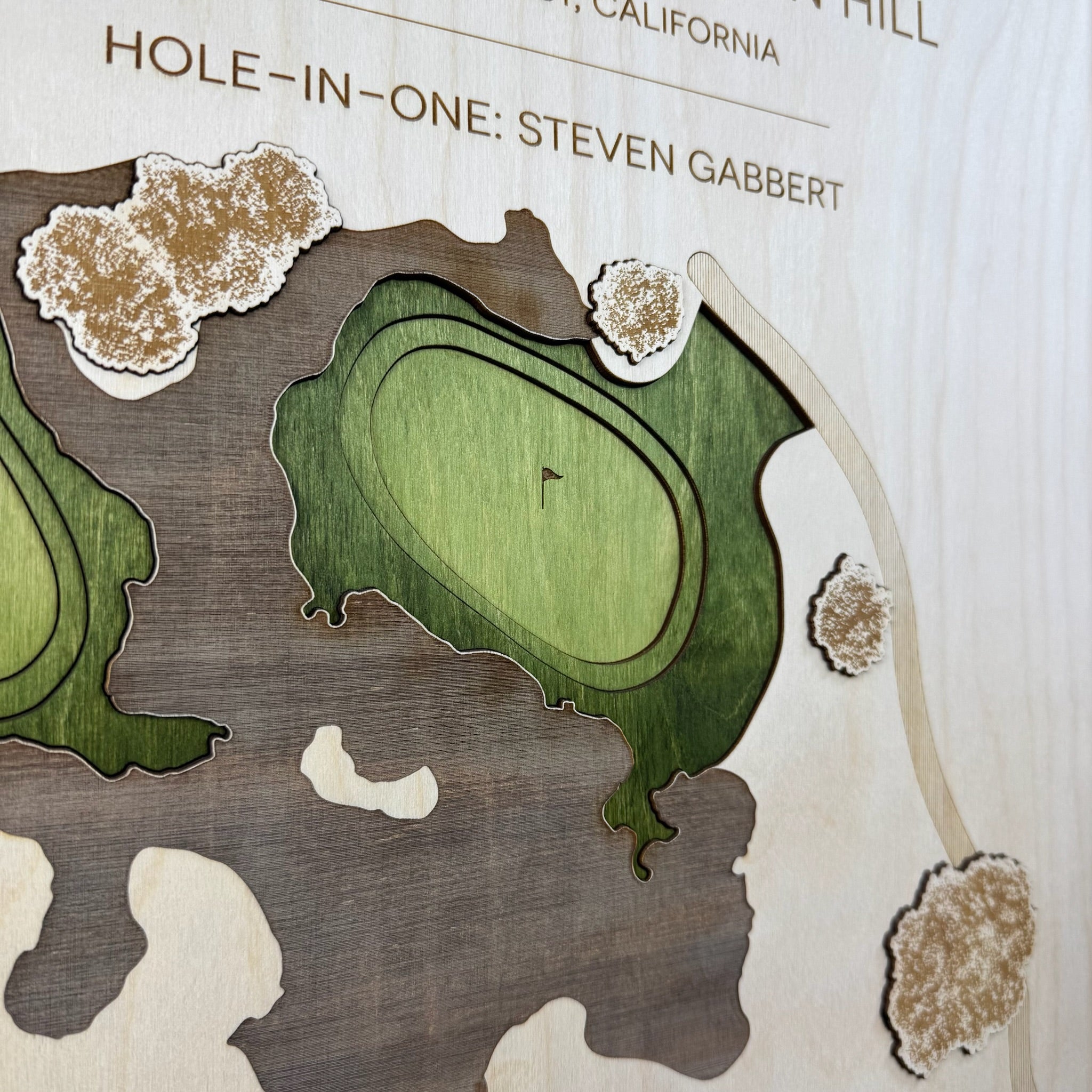 Personalized Hole-in-One | Single Hole Golf Art