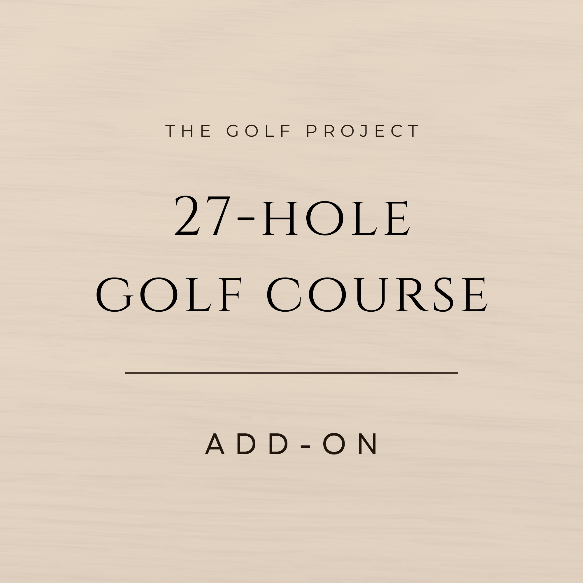 27-Hole Golf Course
