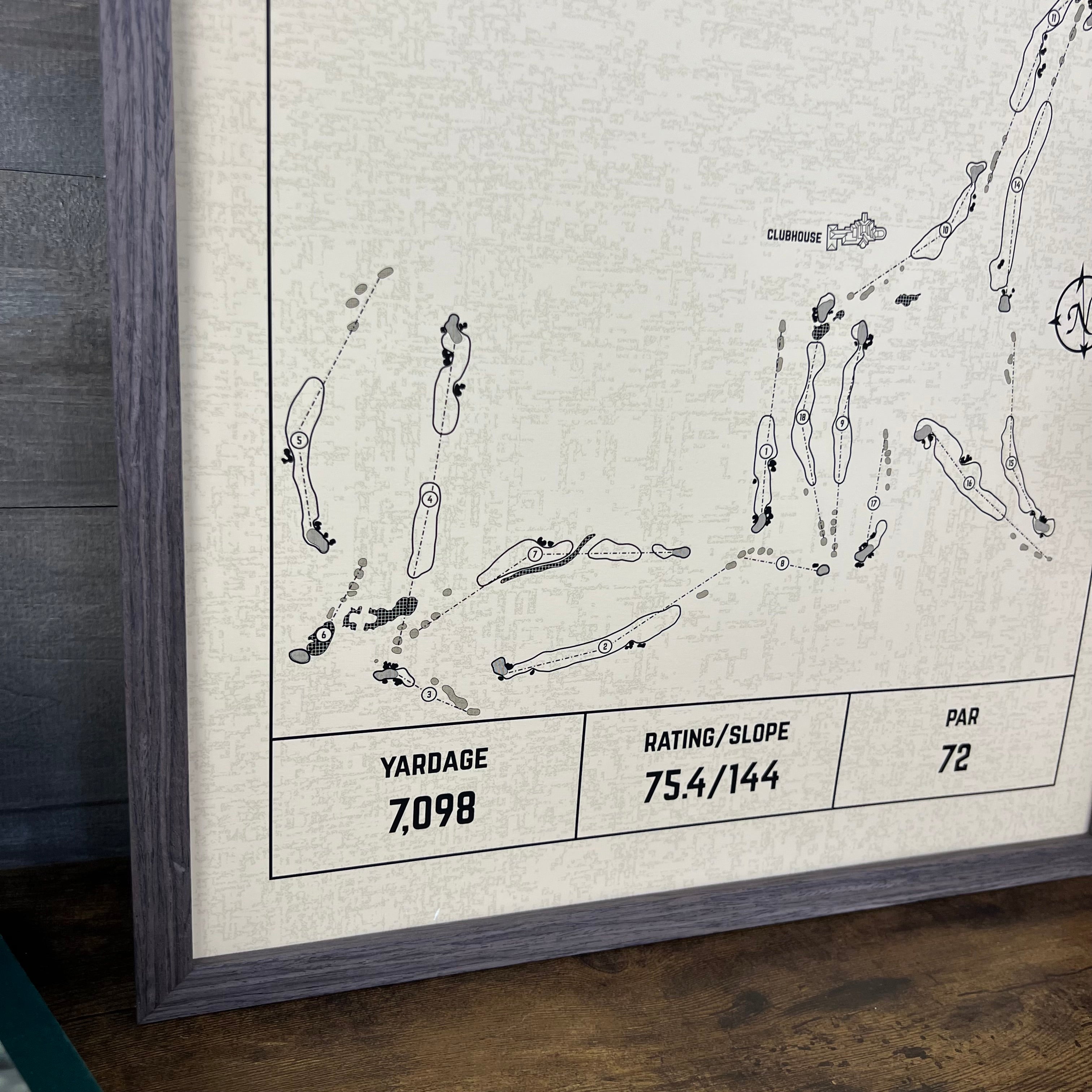 Custom Modern Architect Golf Course Print