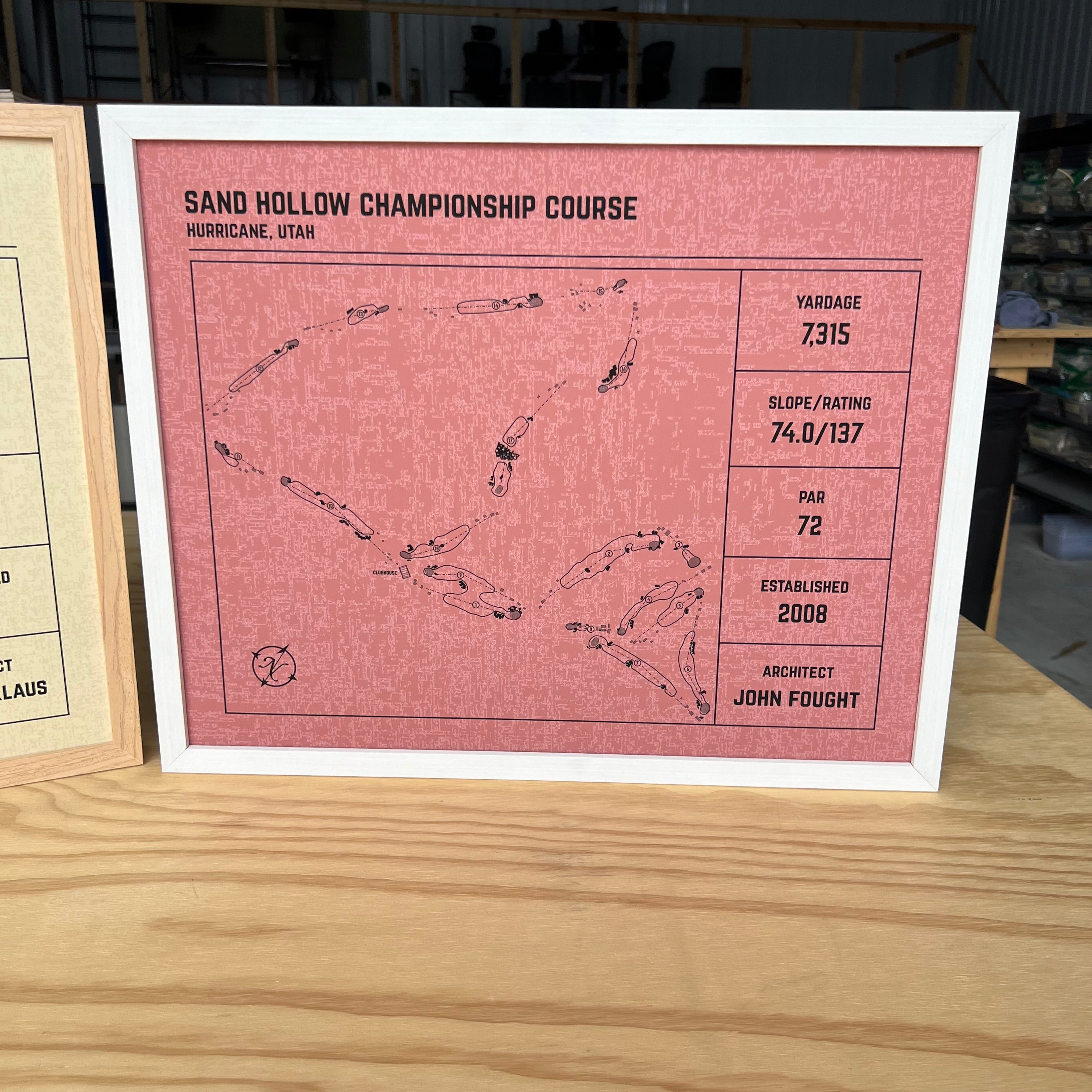 Custom Modern Architect Golf Course Print