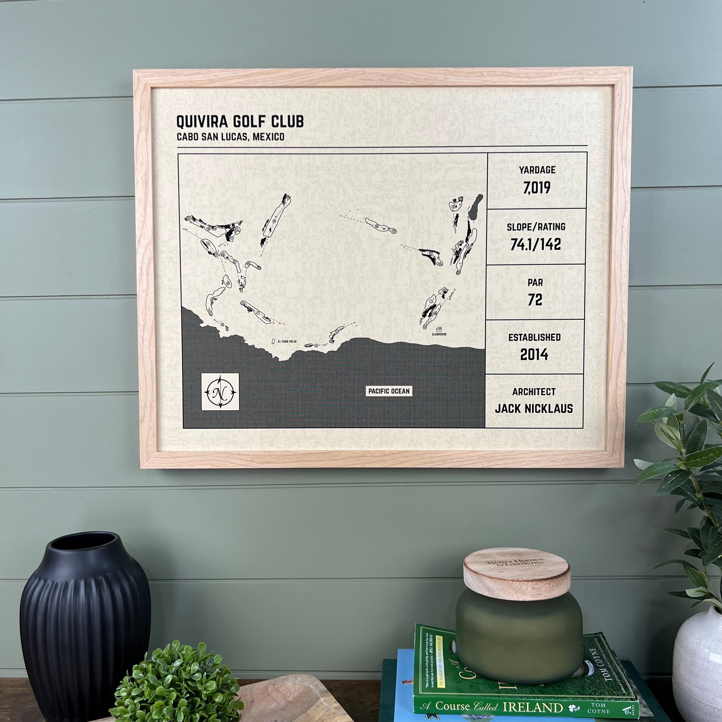 Custom Modern Architect Golf Course Print