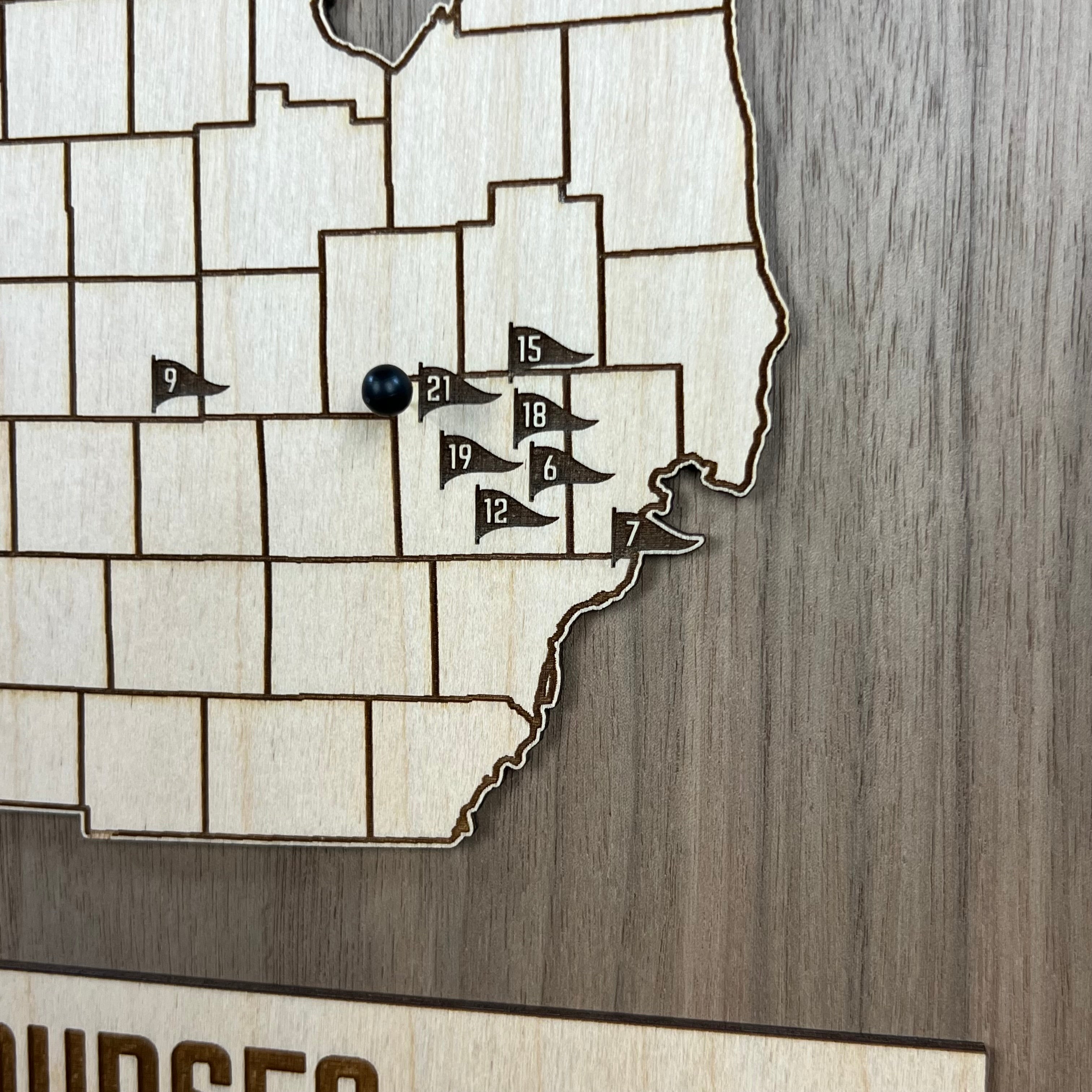 State of Michigan Golf Map
