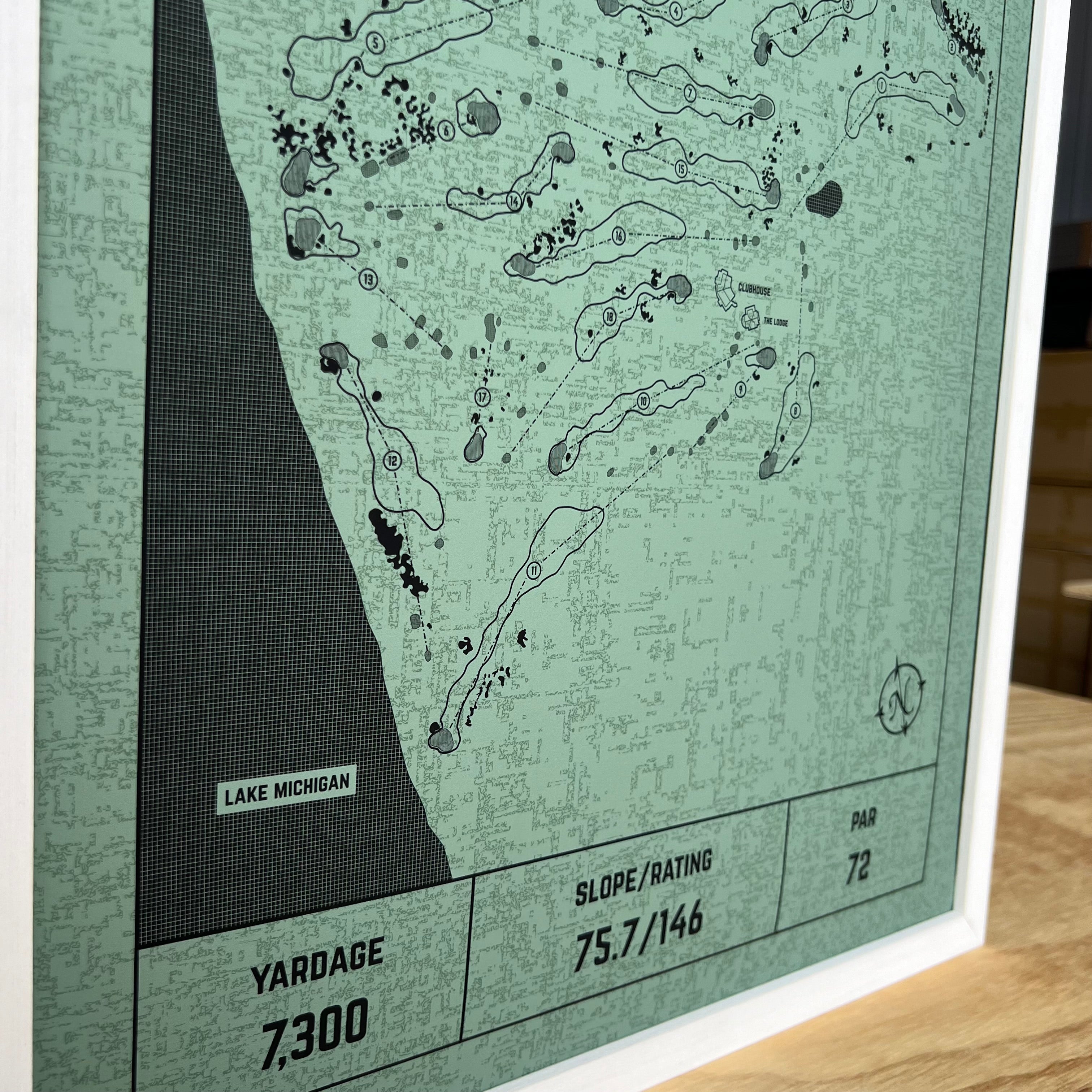 Custom Modern Architect Golf Course Print