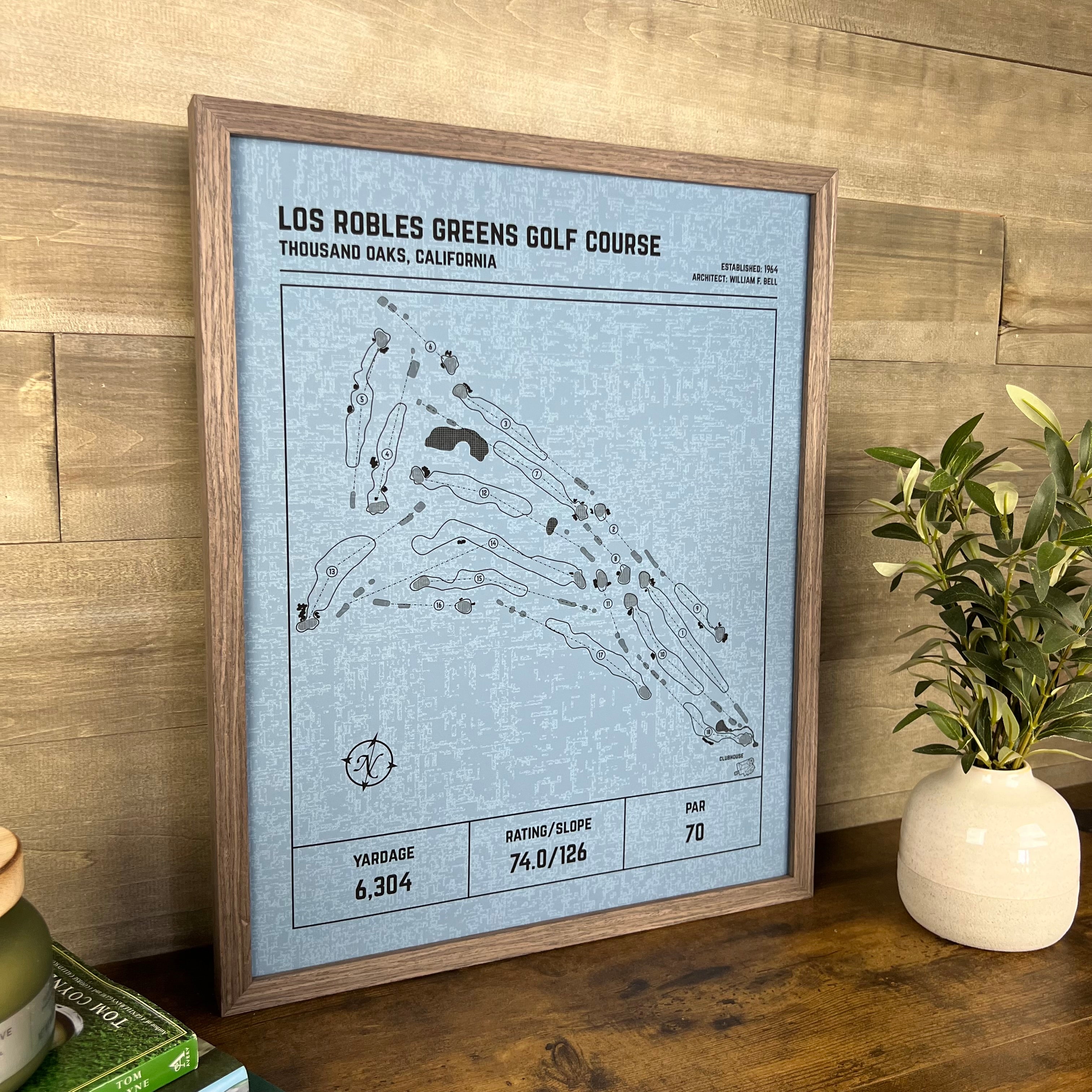 Custom Modern Architect Golf Course Print