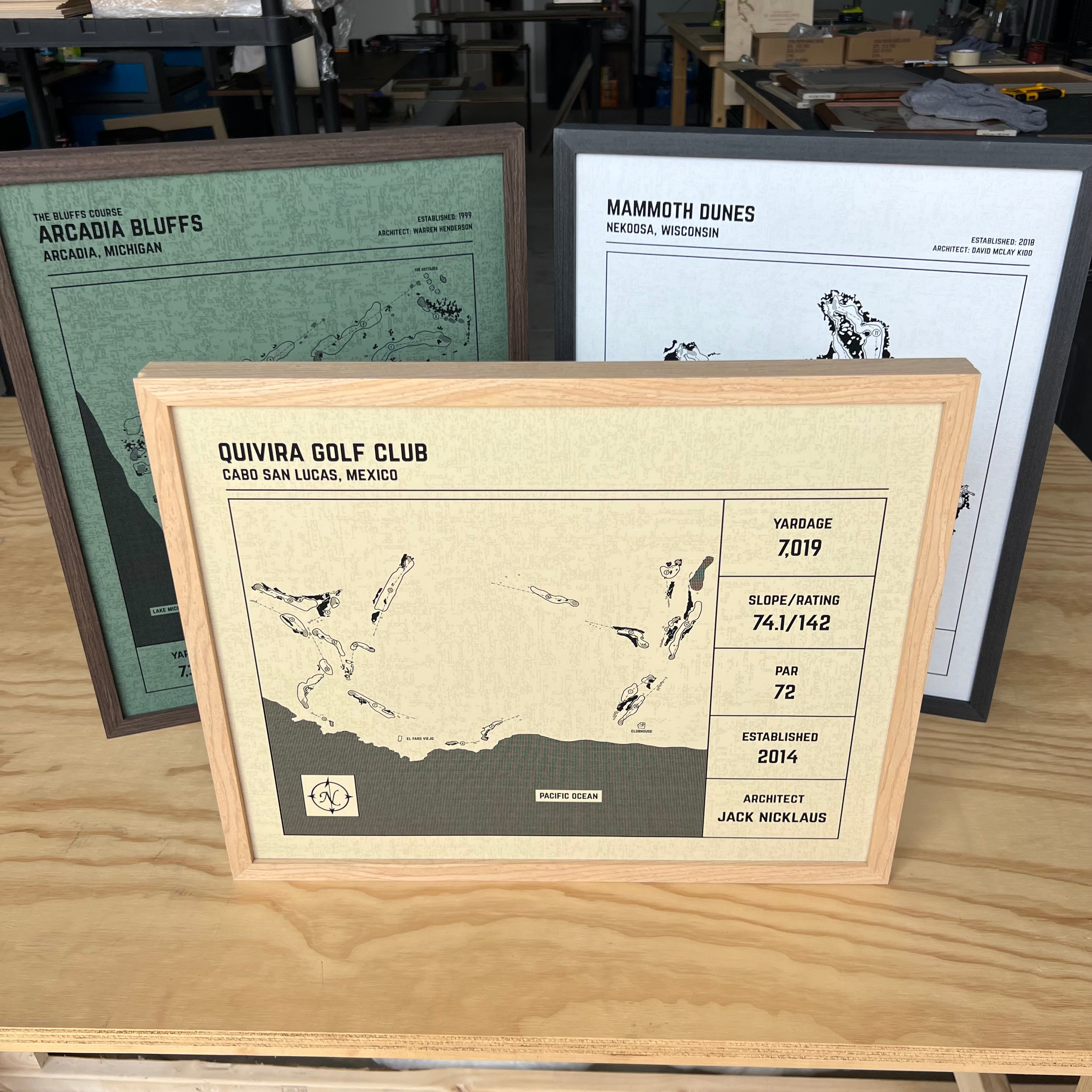 Custom Modern Architect Golf Course Print