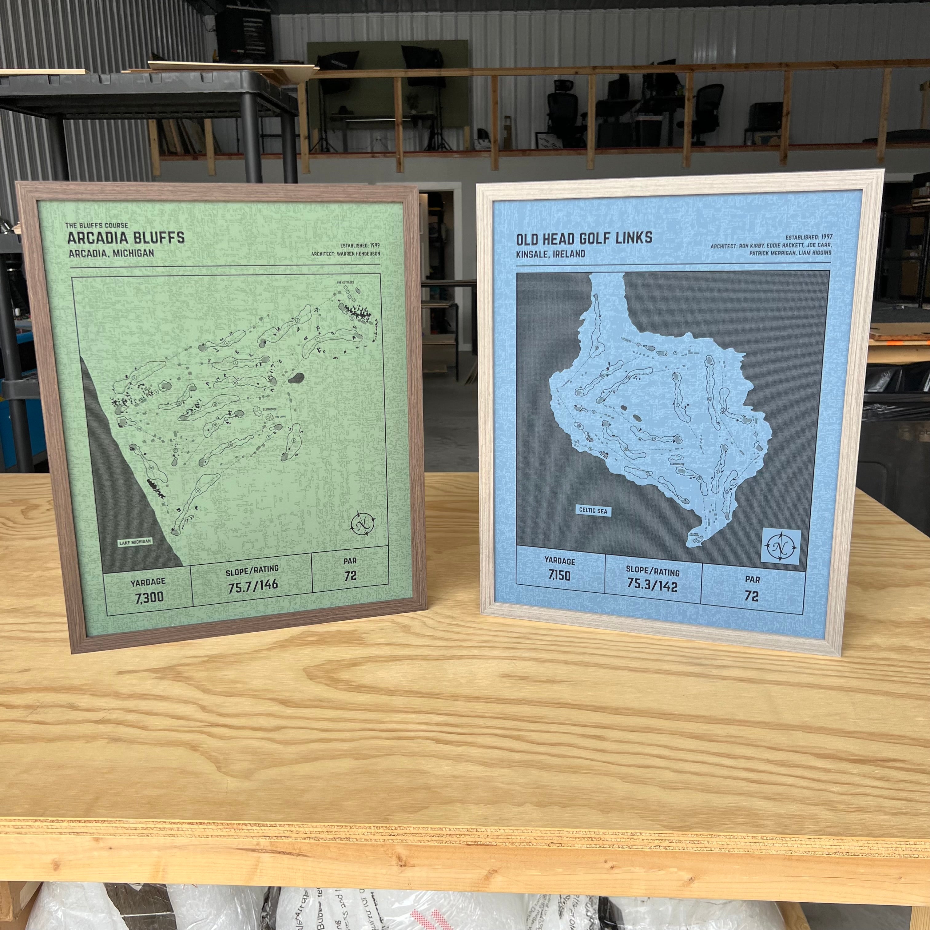 Custom Modern Architect Golf Course Print