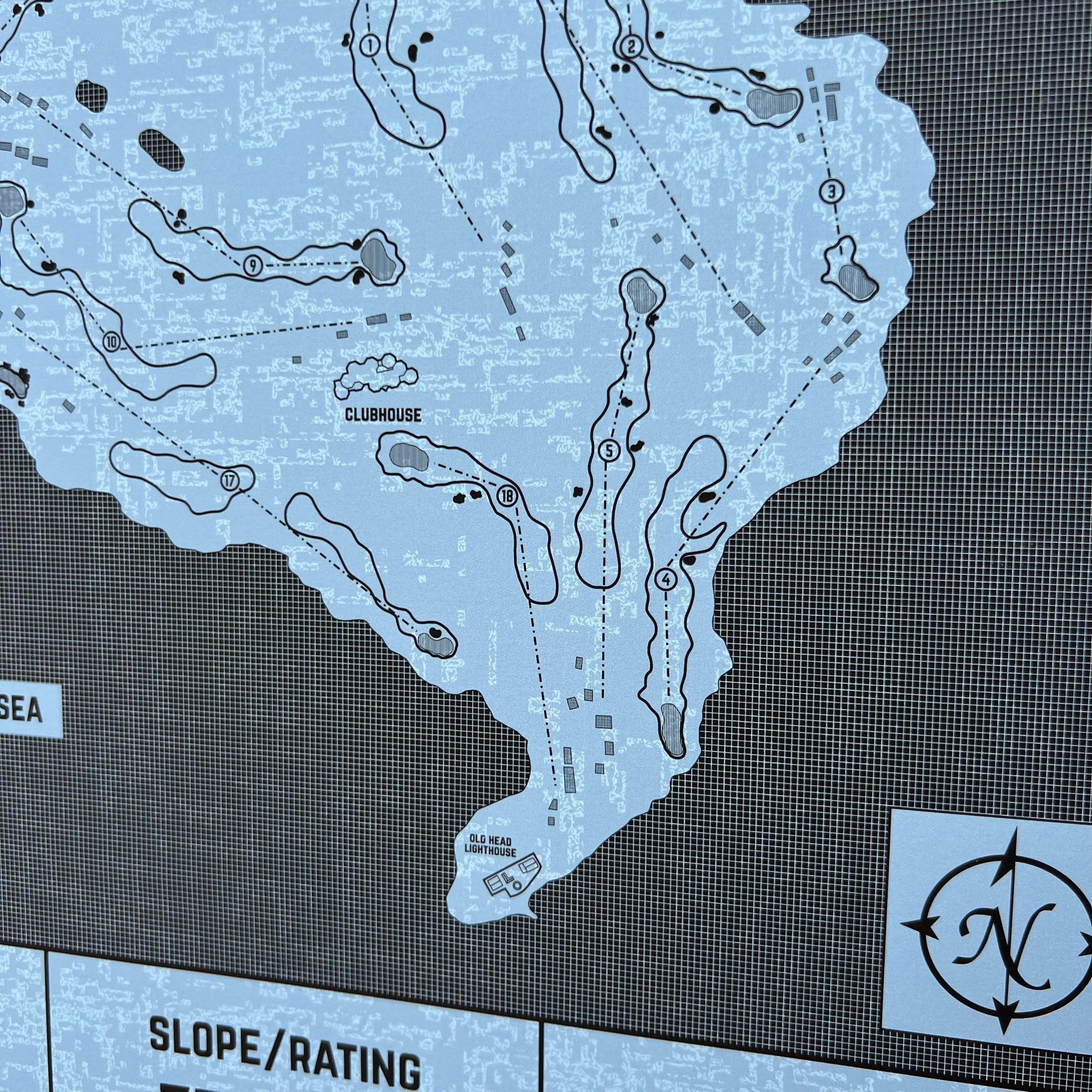 Custom Modern Architect Golf Course Print