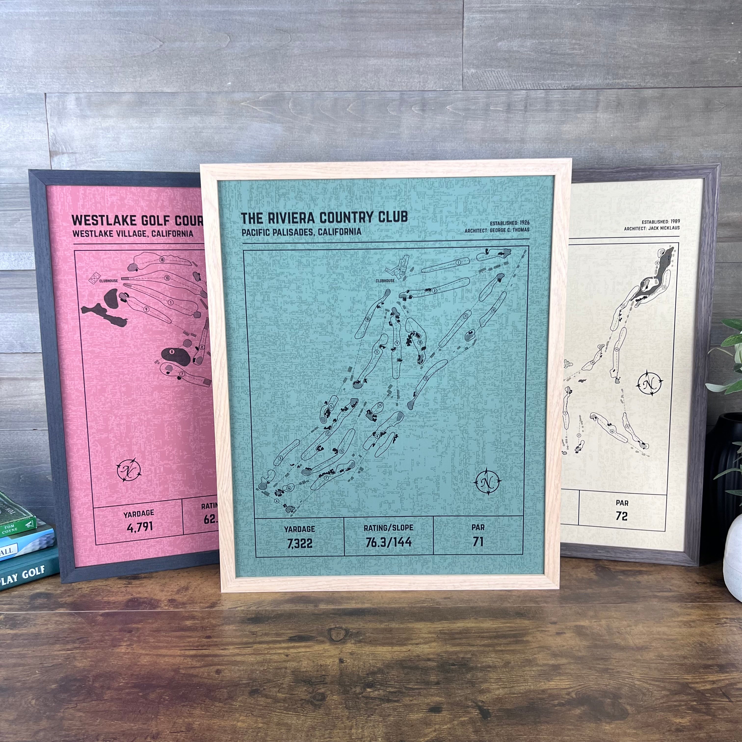 Custom Modern Architect Golf Course Print