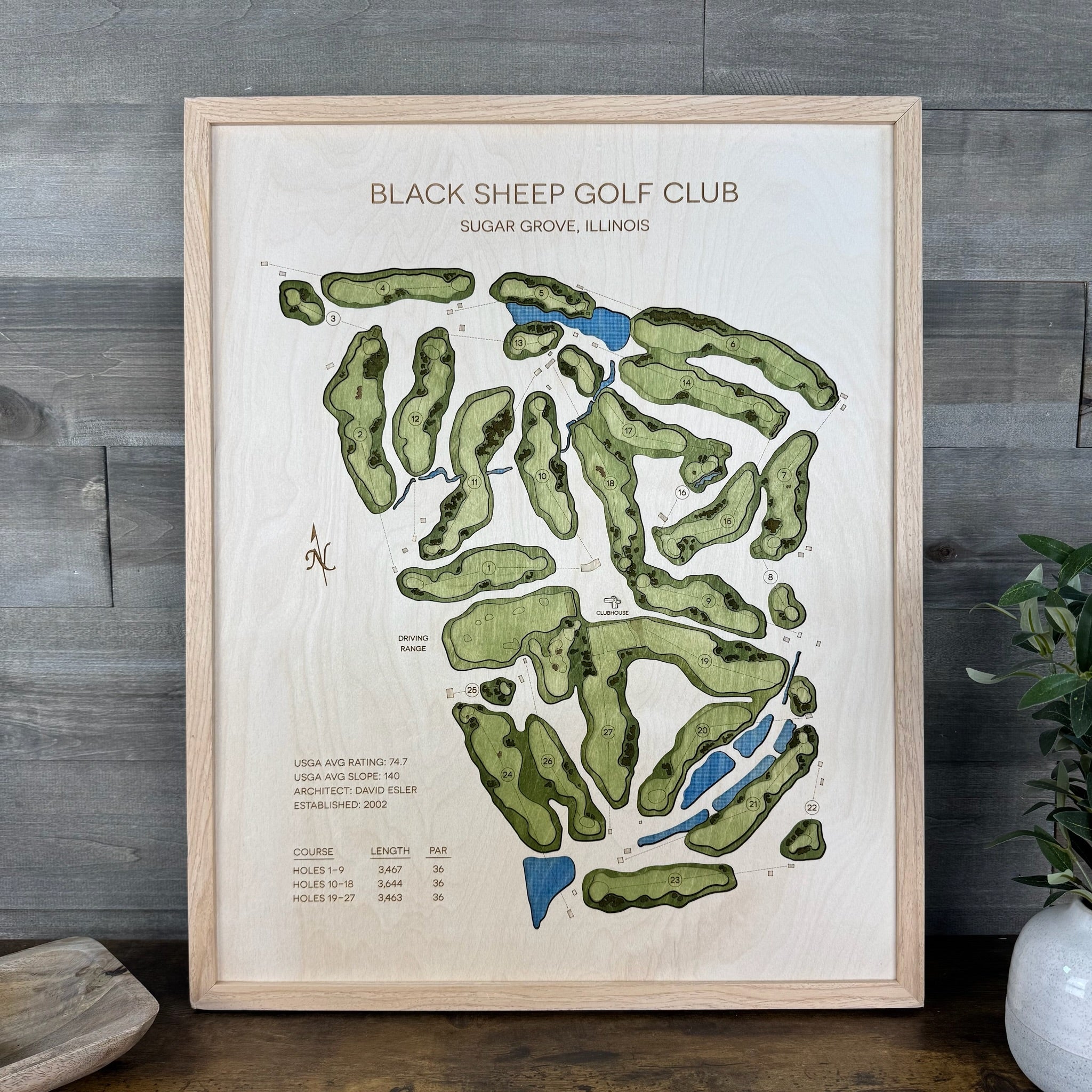Custom 3D Multi-Layer Golf Map