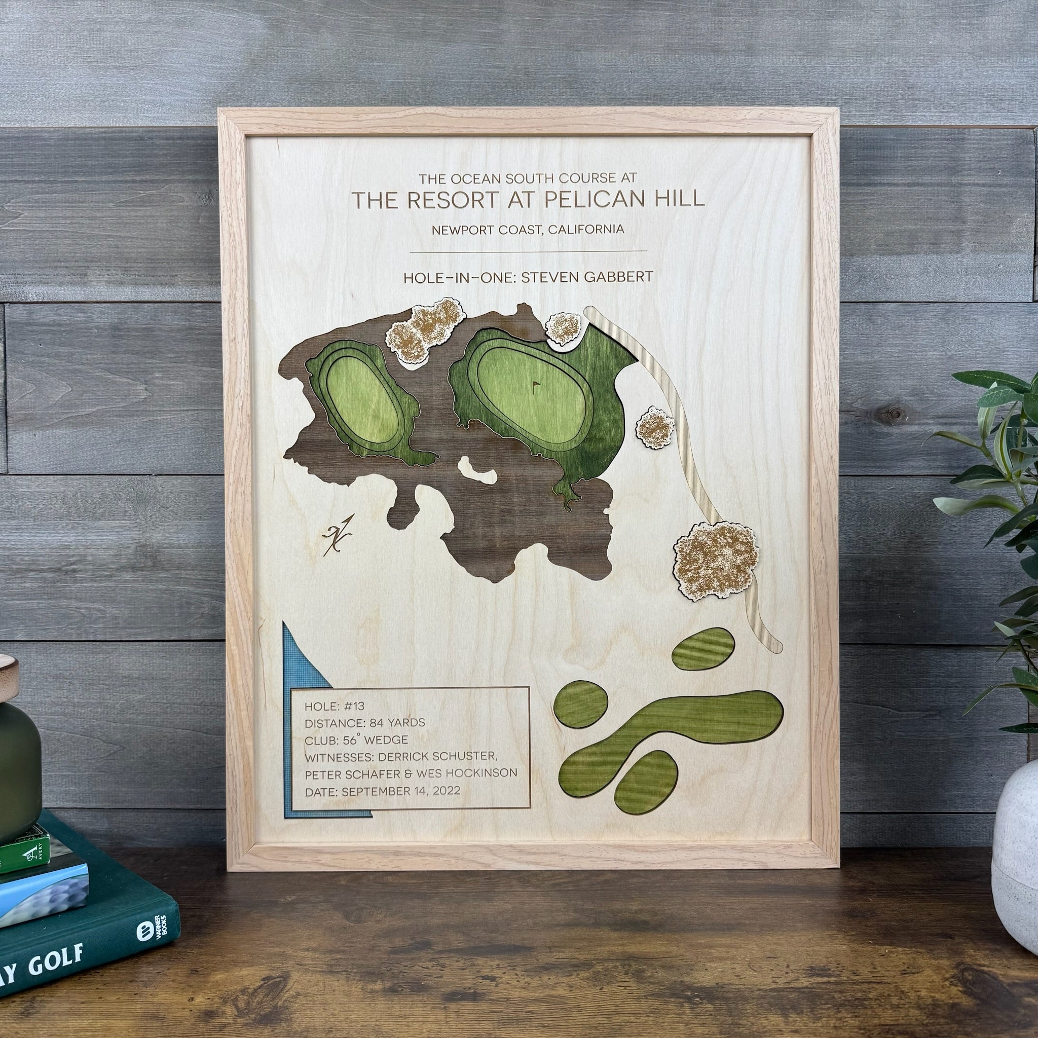 Personalized Hole-in-One | Single Hole Golf Art