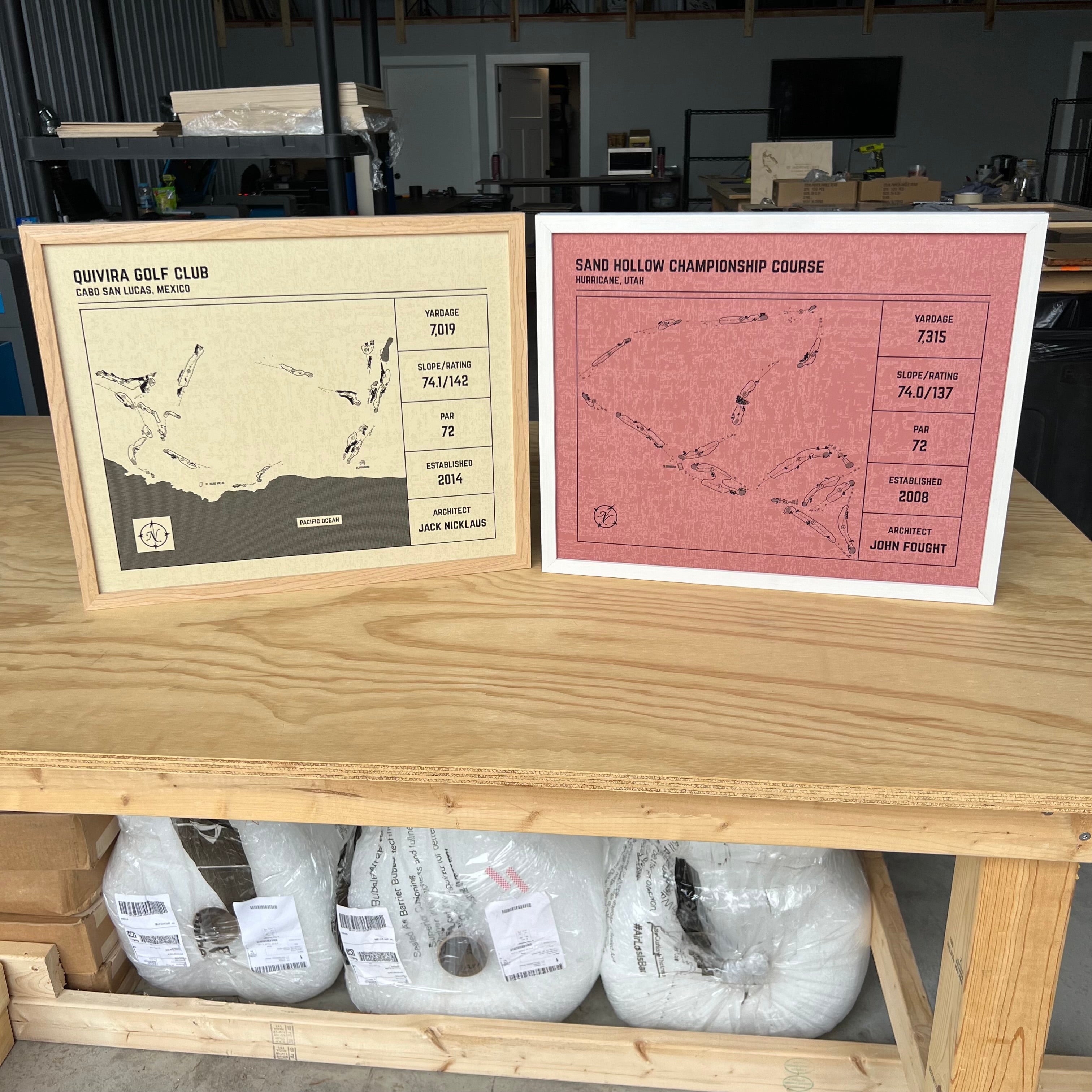 Custom Modern Architect Golf Course Print