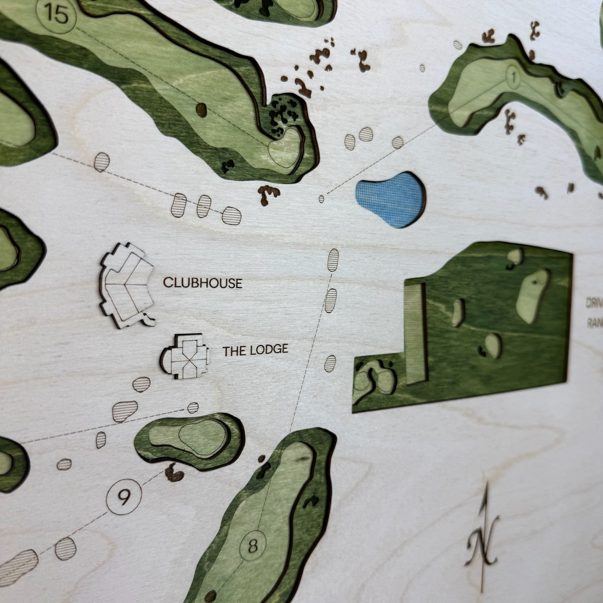 Custom 3D Multi-Layer Golf Map