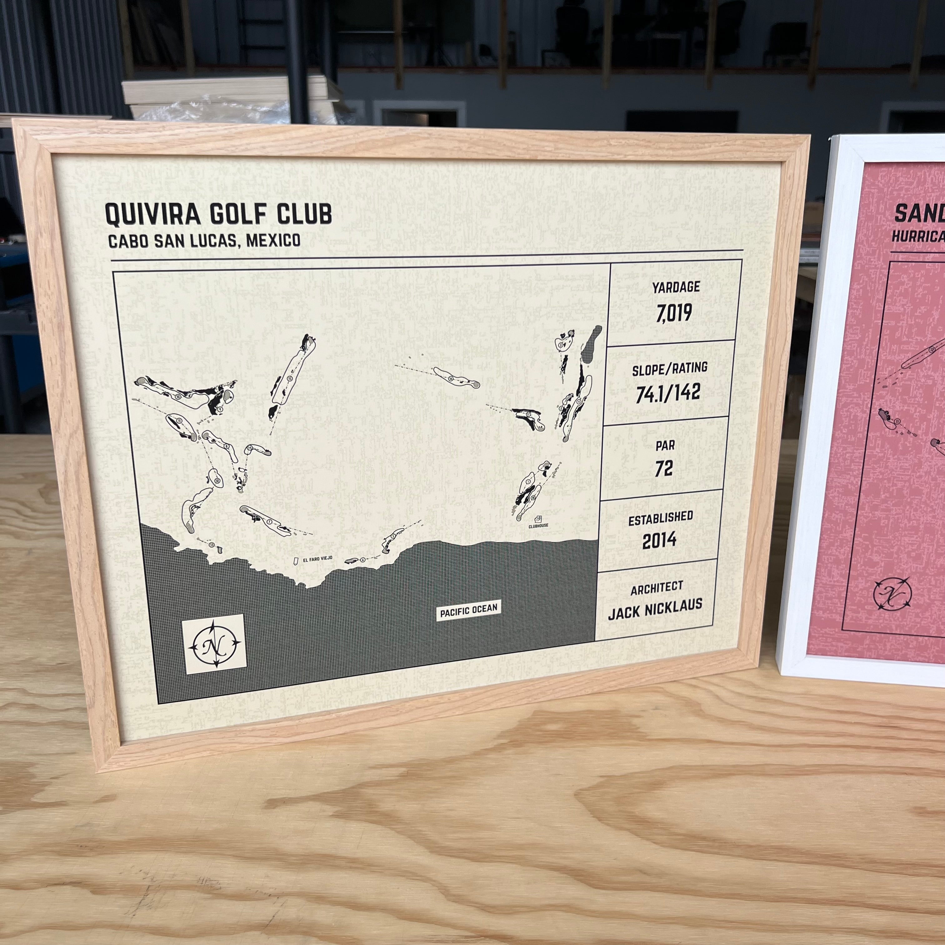 Custom Modern Architect Golf Course Print