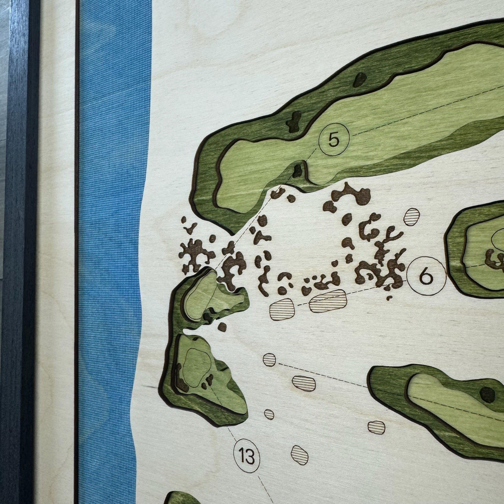 Custom 3D Multi-Layer Golf Map