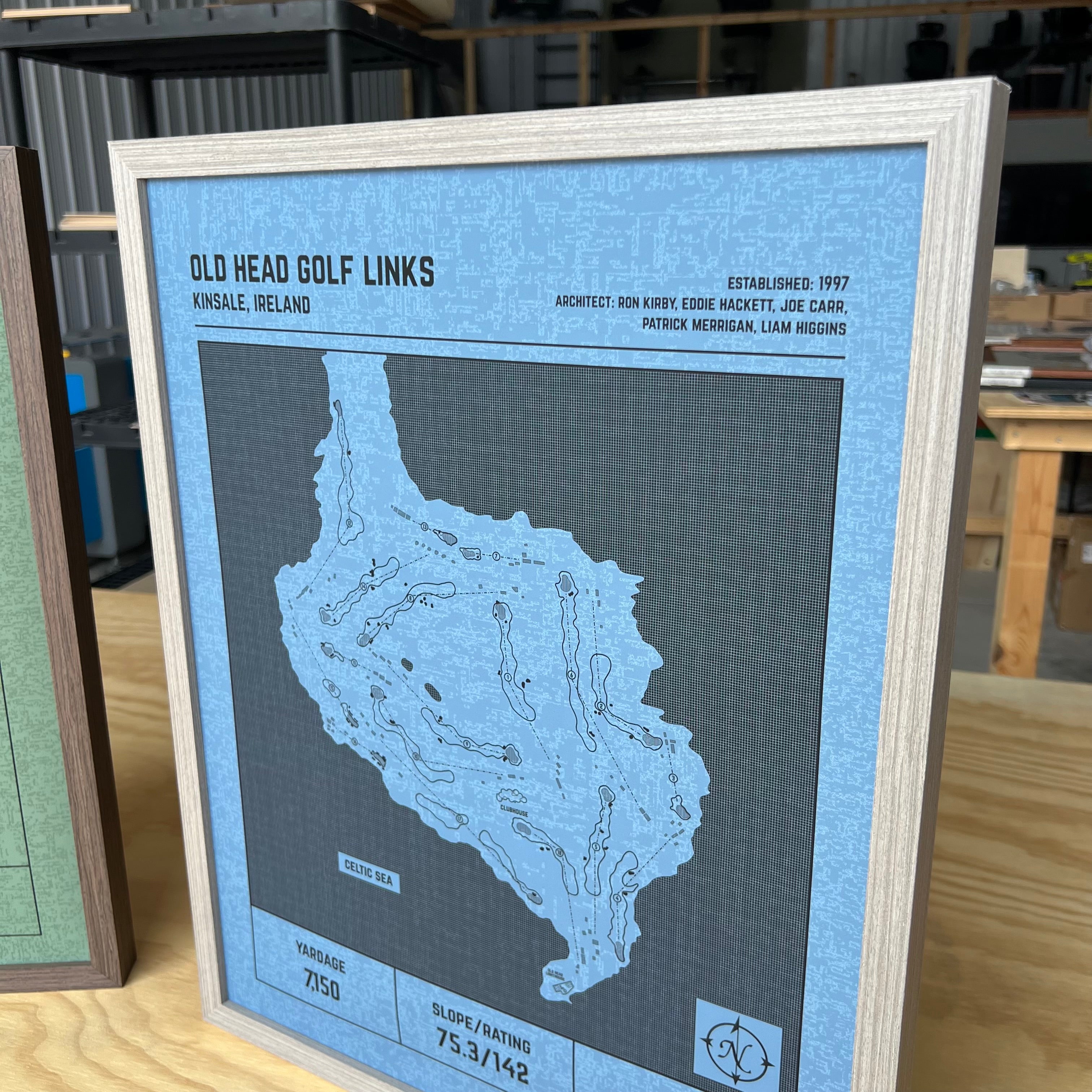 Custom Modern Architect Golf Course Print