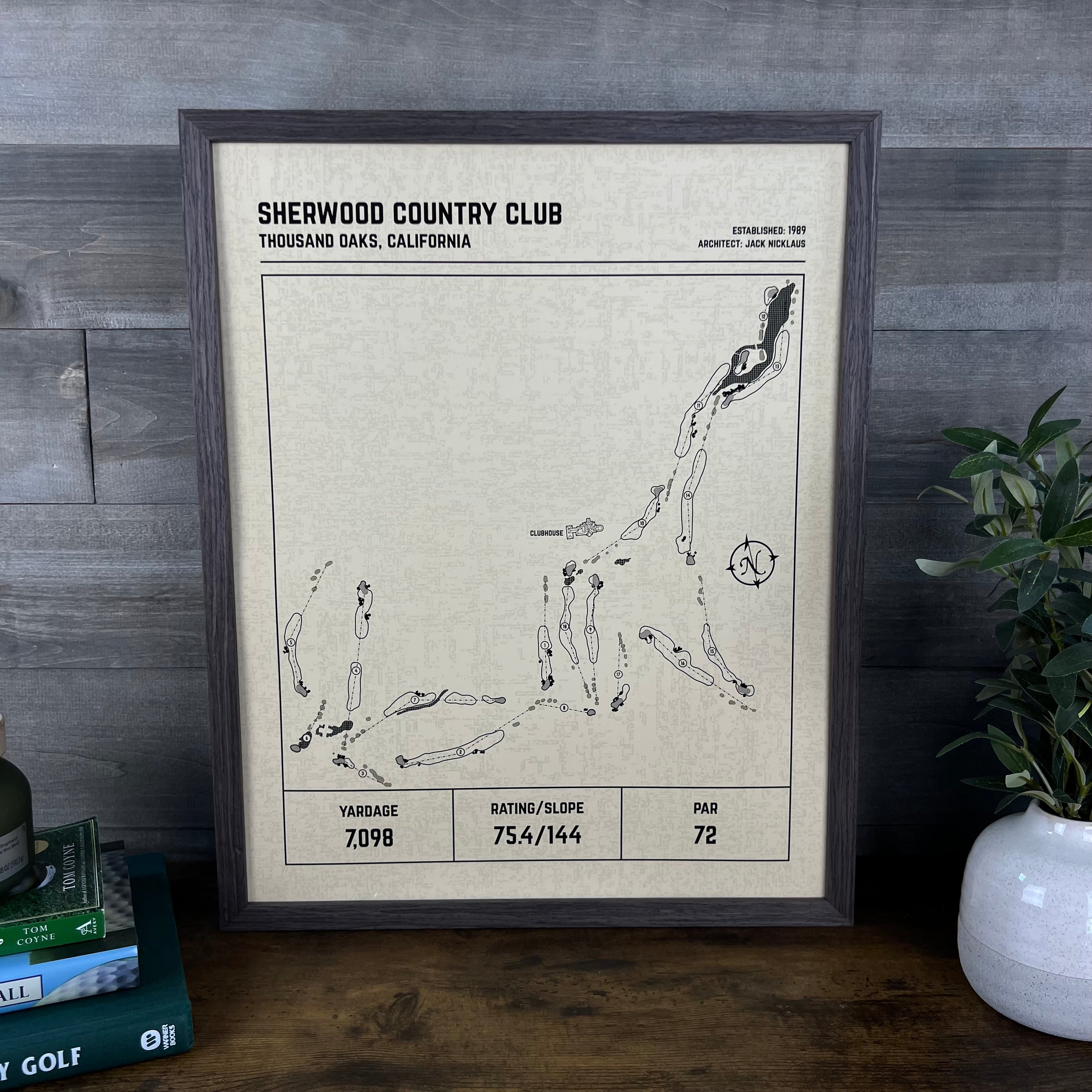 Custom Modern Architect Golf Course Print