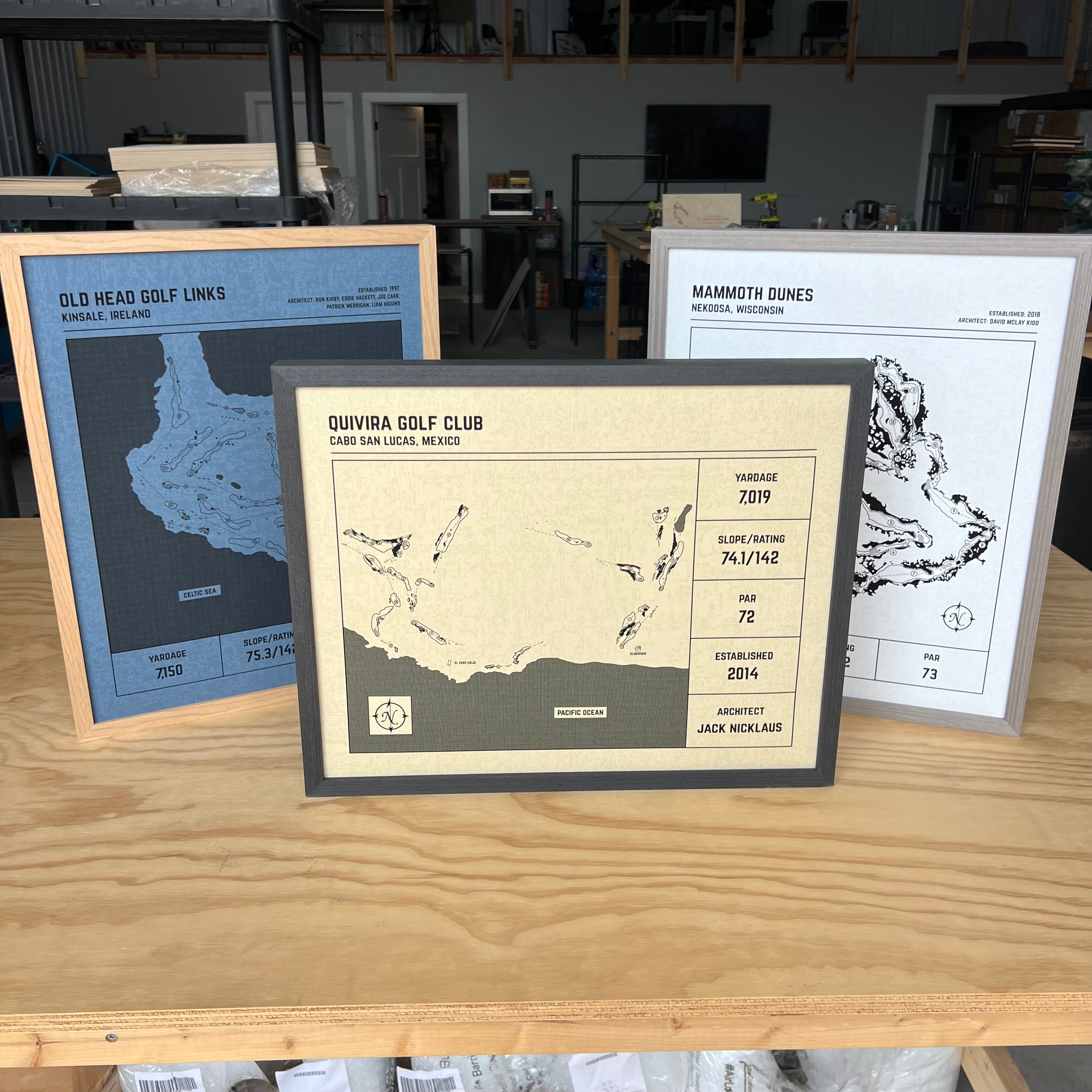 Custom Modern Architect Golf Course Print