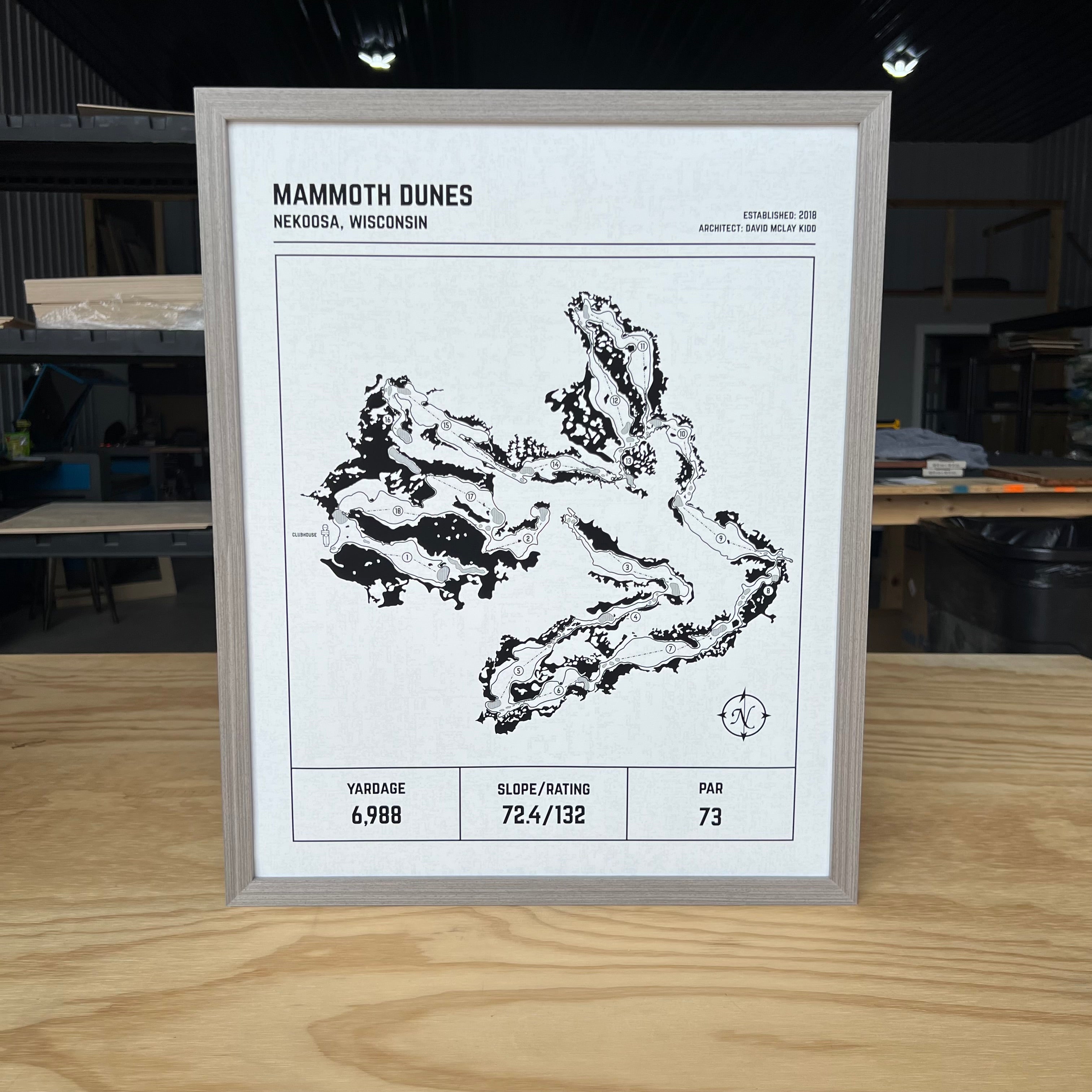 Custom Modern Architect Golf Course Print