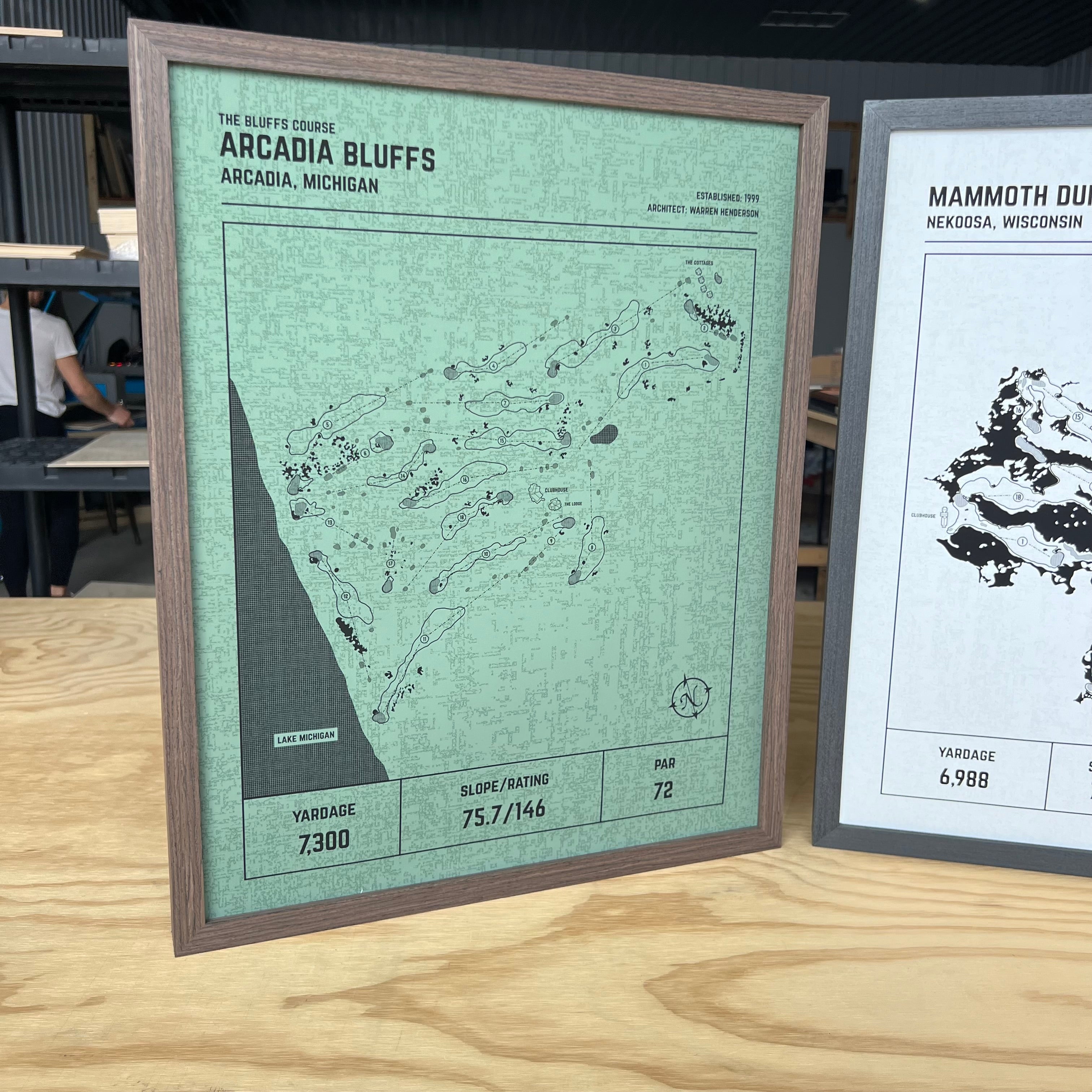 Custom Modern Architect Golf Course Print