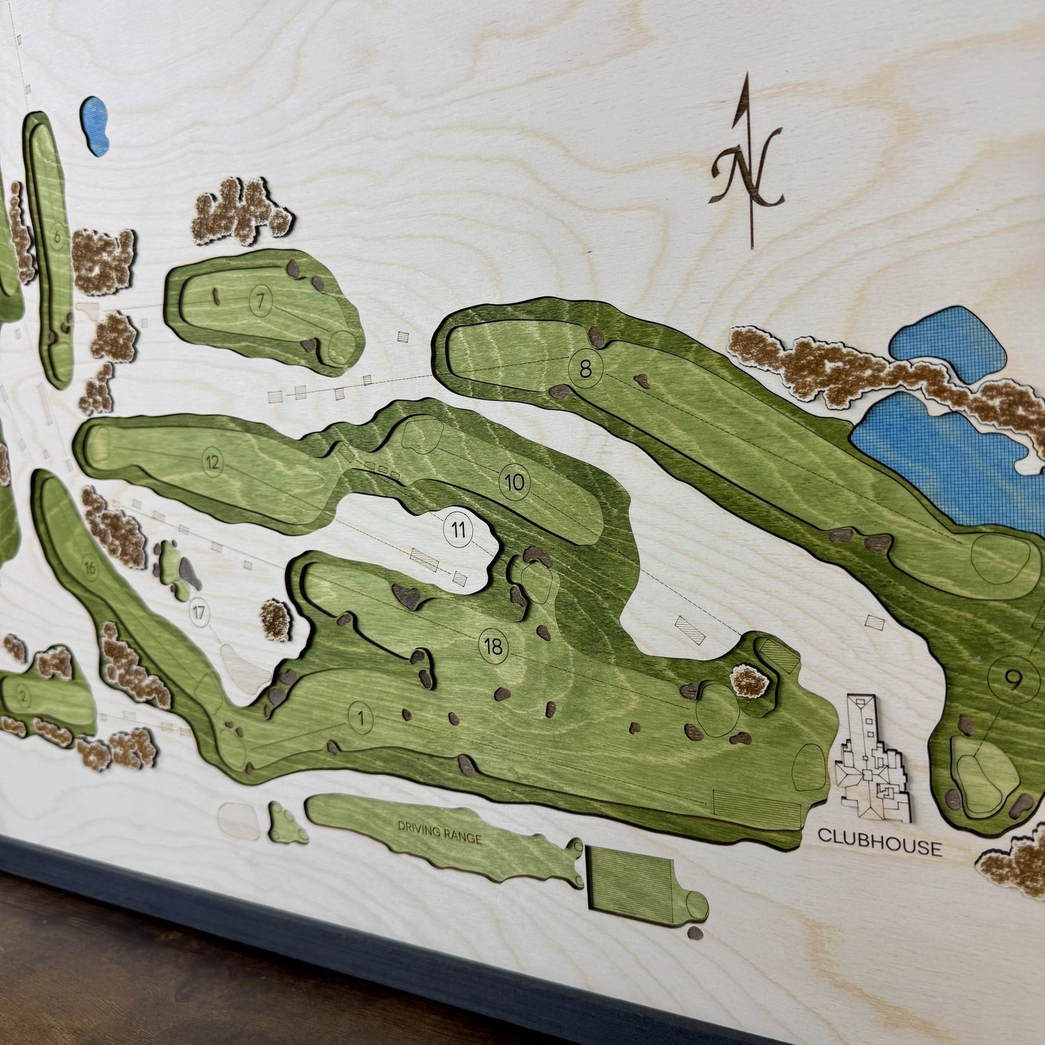 Custom 3D Multi-Layer Golf Map