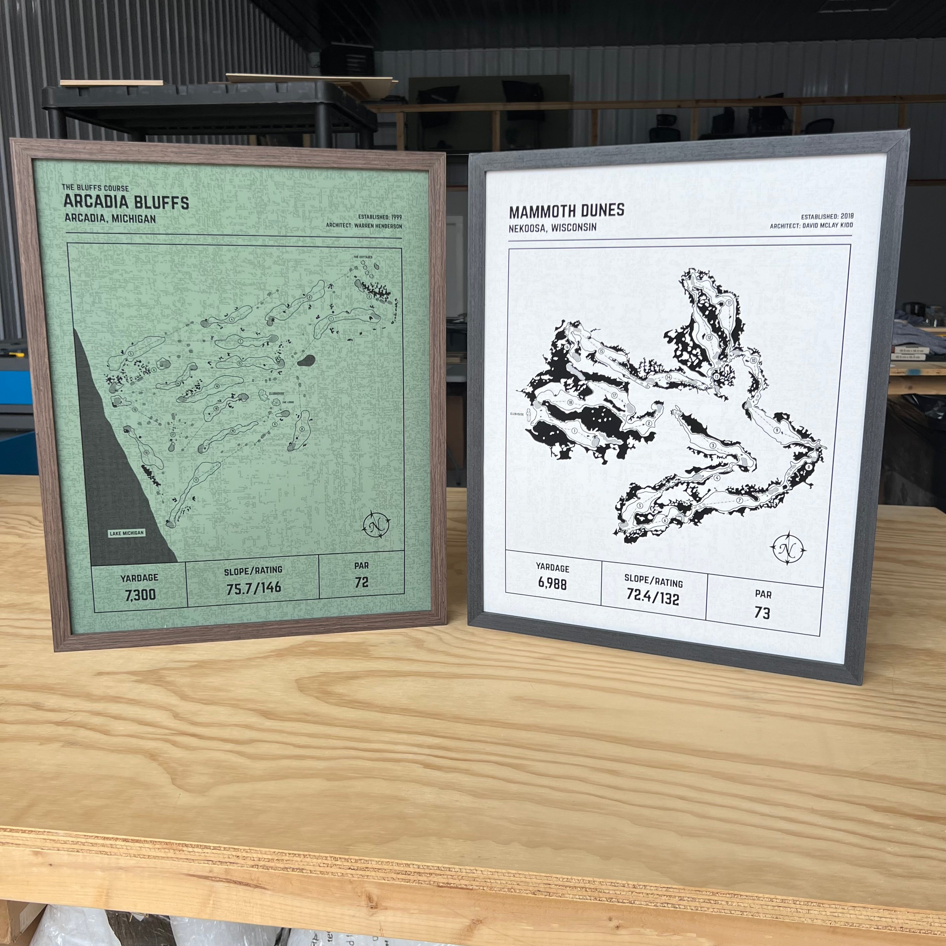 Custom Modern Architect Golf Course Print