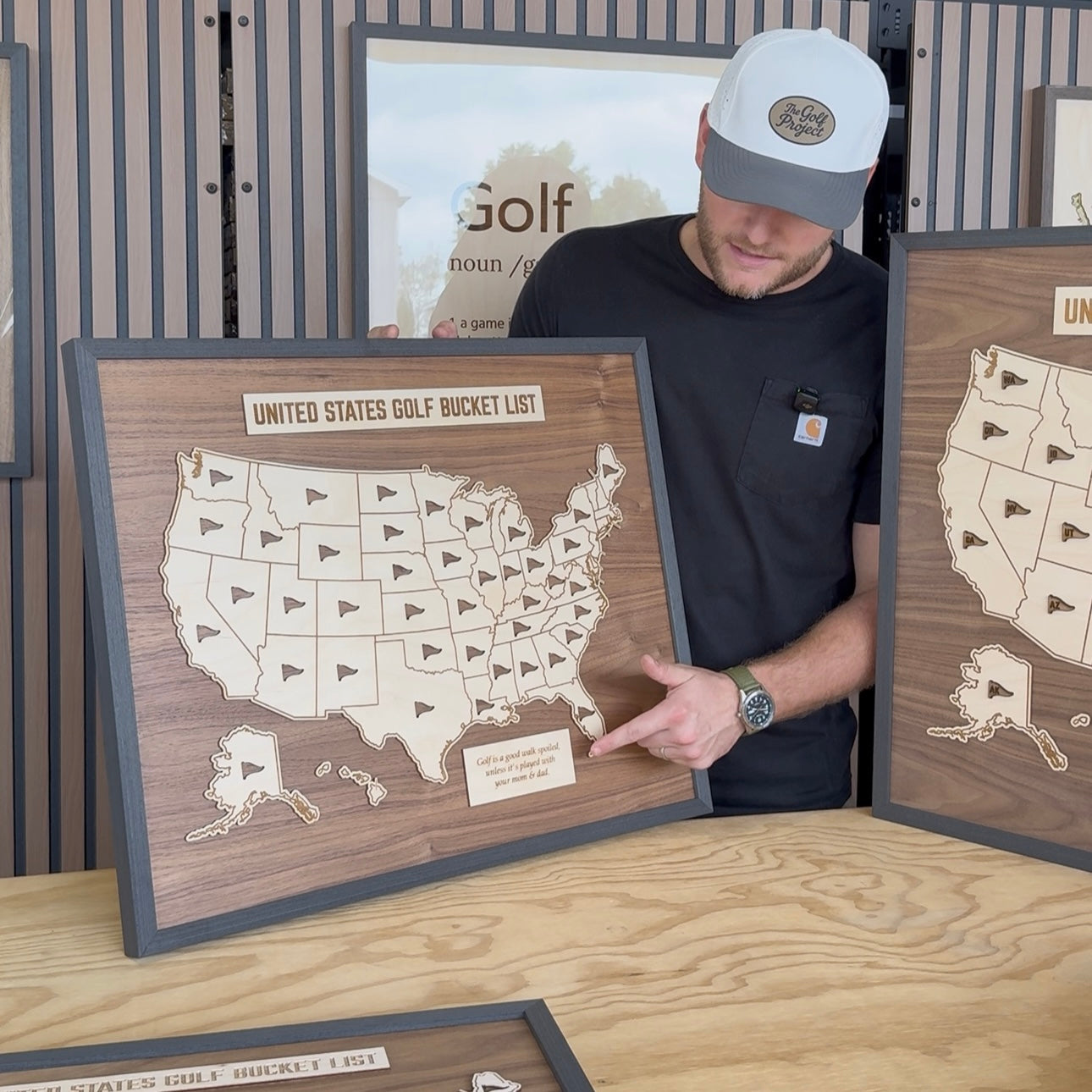 USA Golf Bucket List Map
