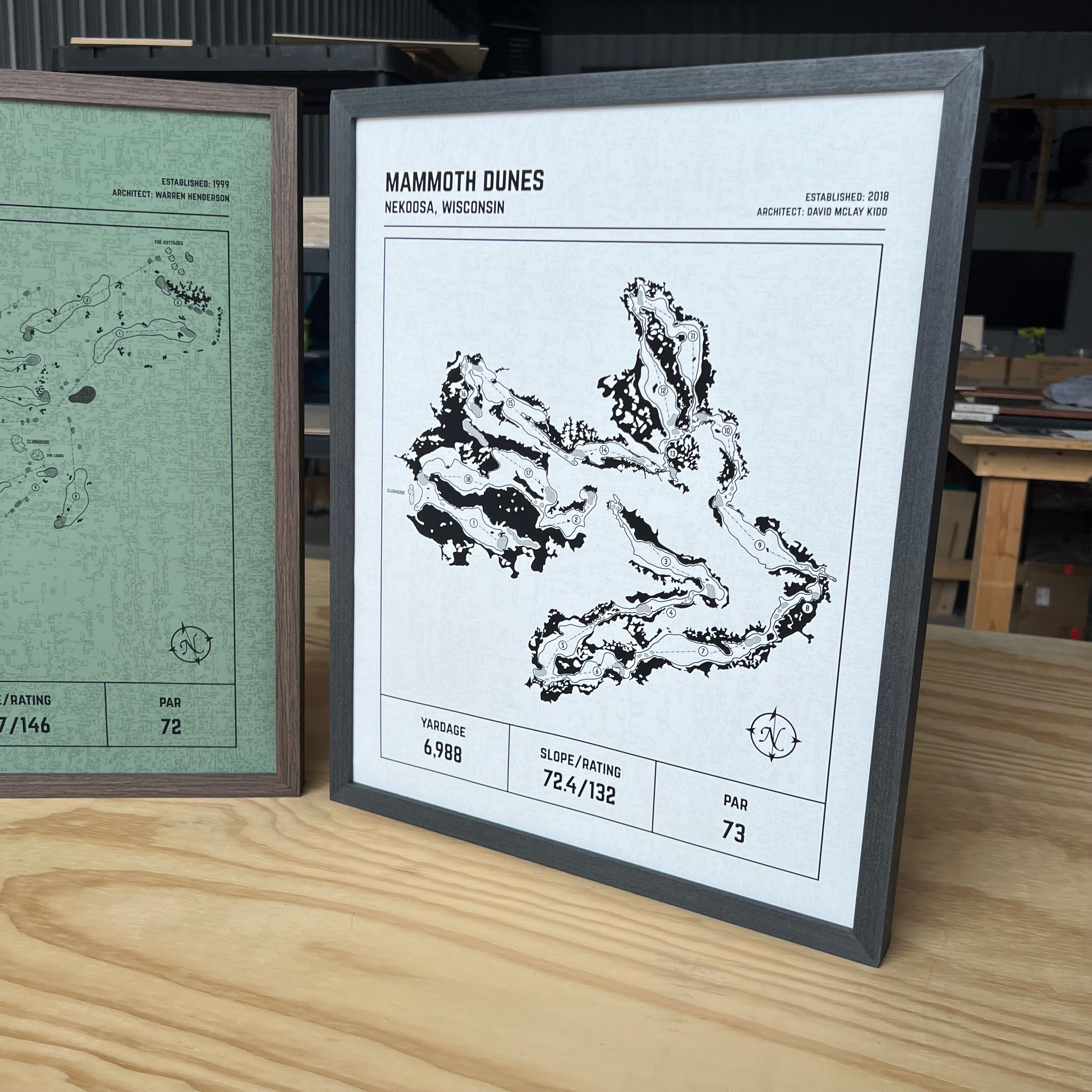 Custom Modern Architect Golf Course Print