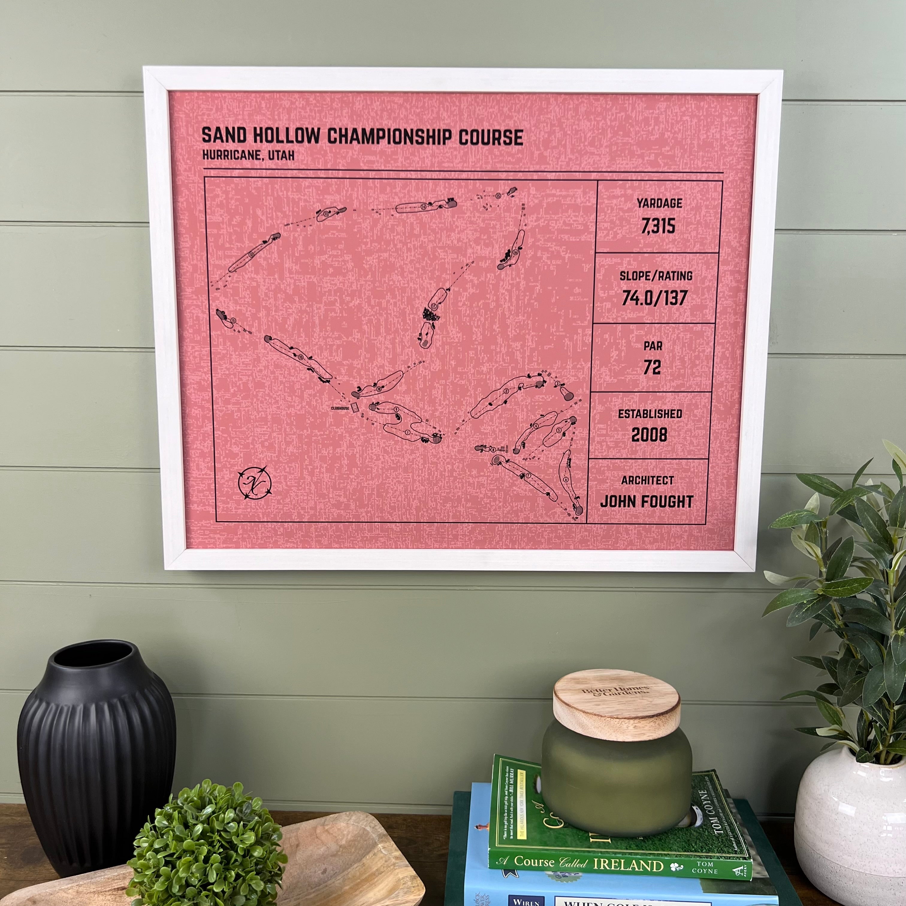 Custom Modern Architect Golf Course Print