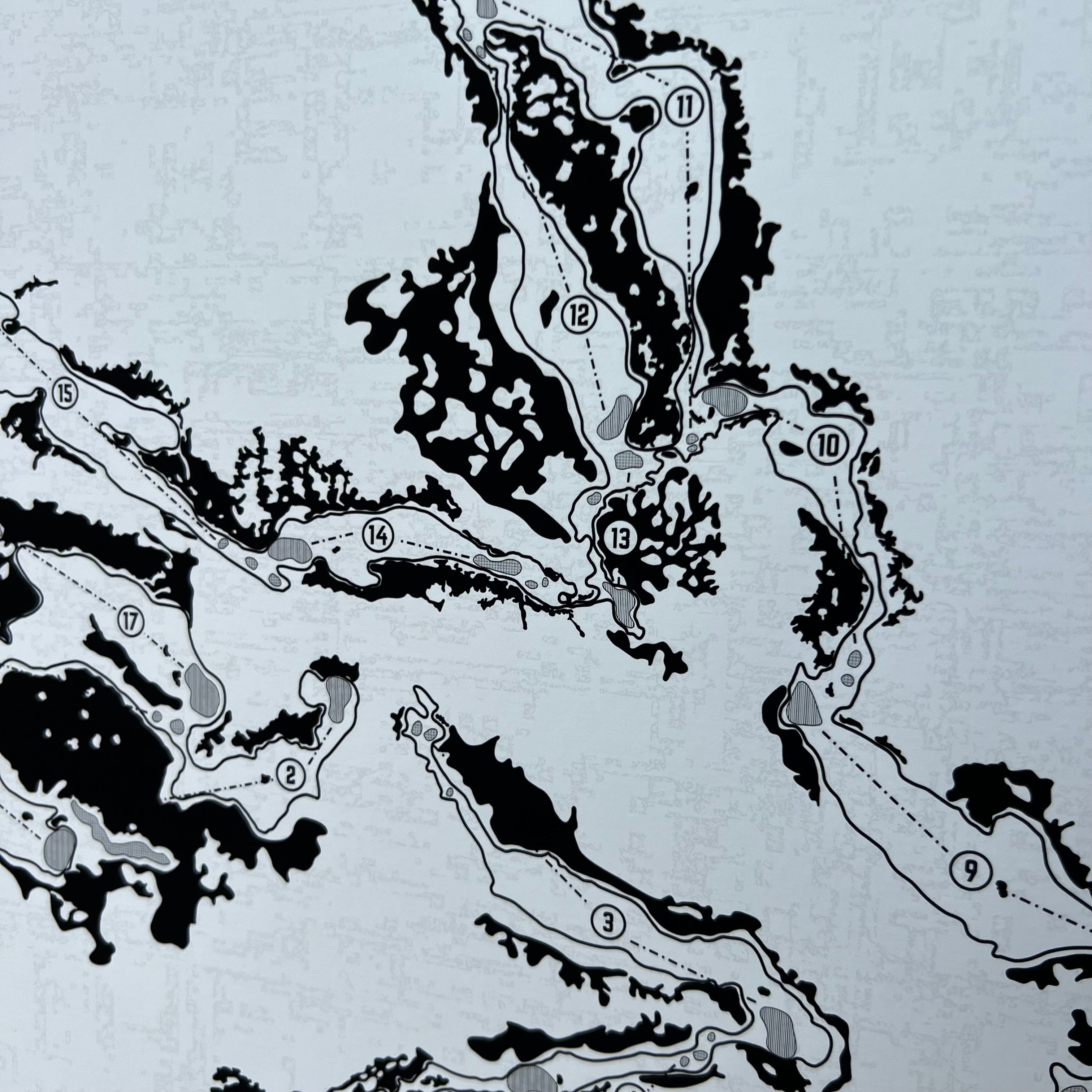 Custom Modern Architect Golf Course Print