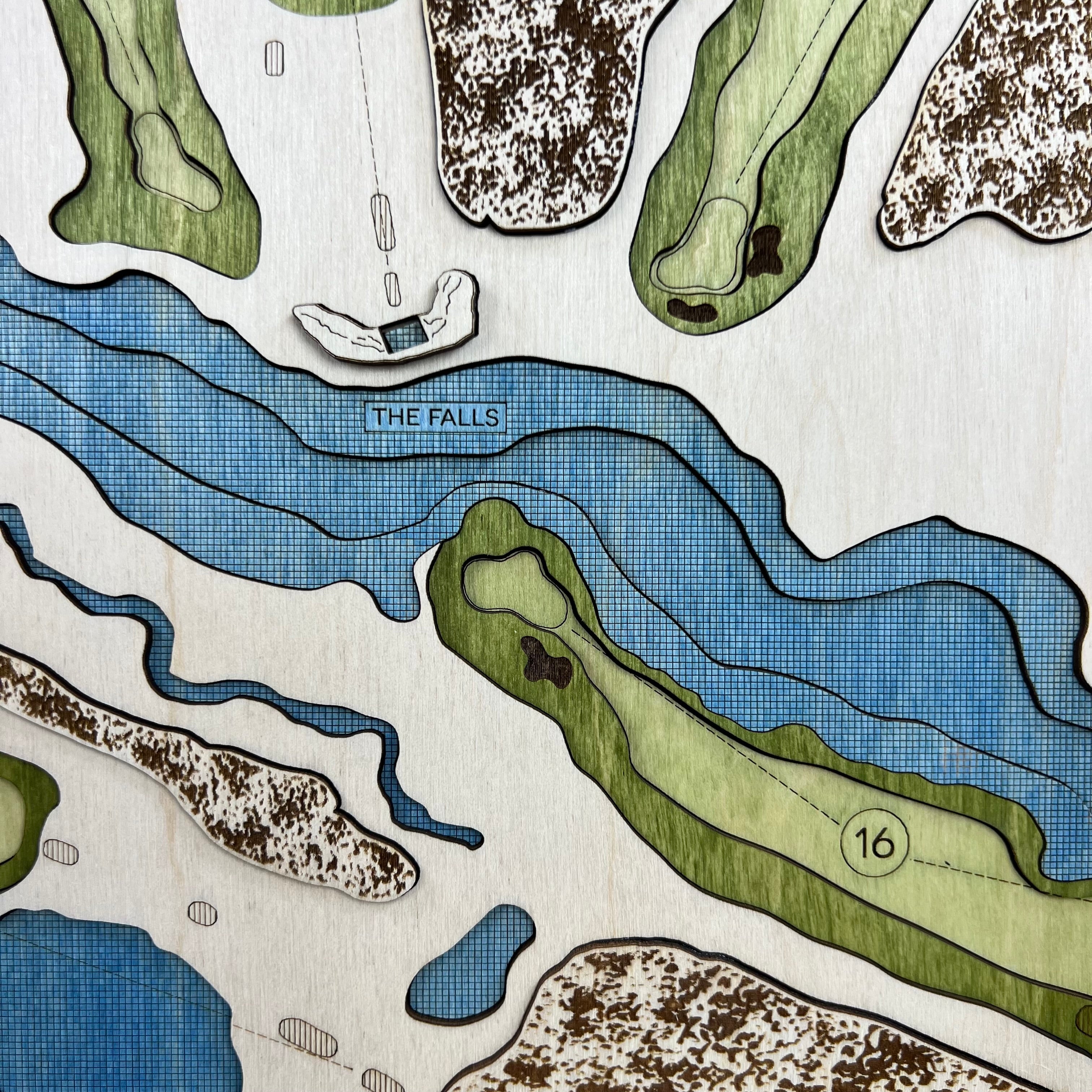 Custom 3D Multi-Layer Golf Map