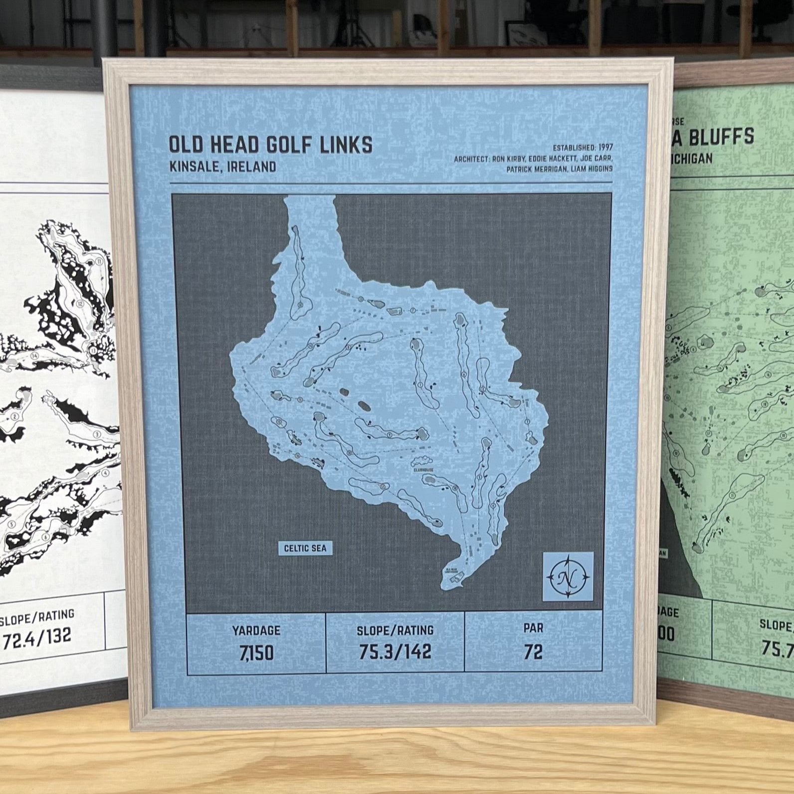 Custom Modern Architect Golf Course Print