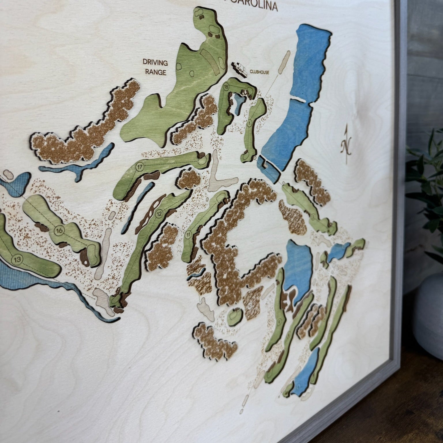 Custom 3D Multi-Layer Golf Map