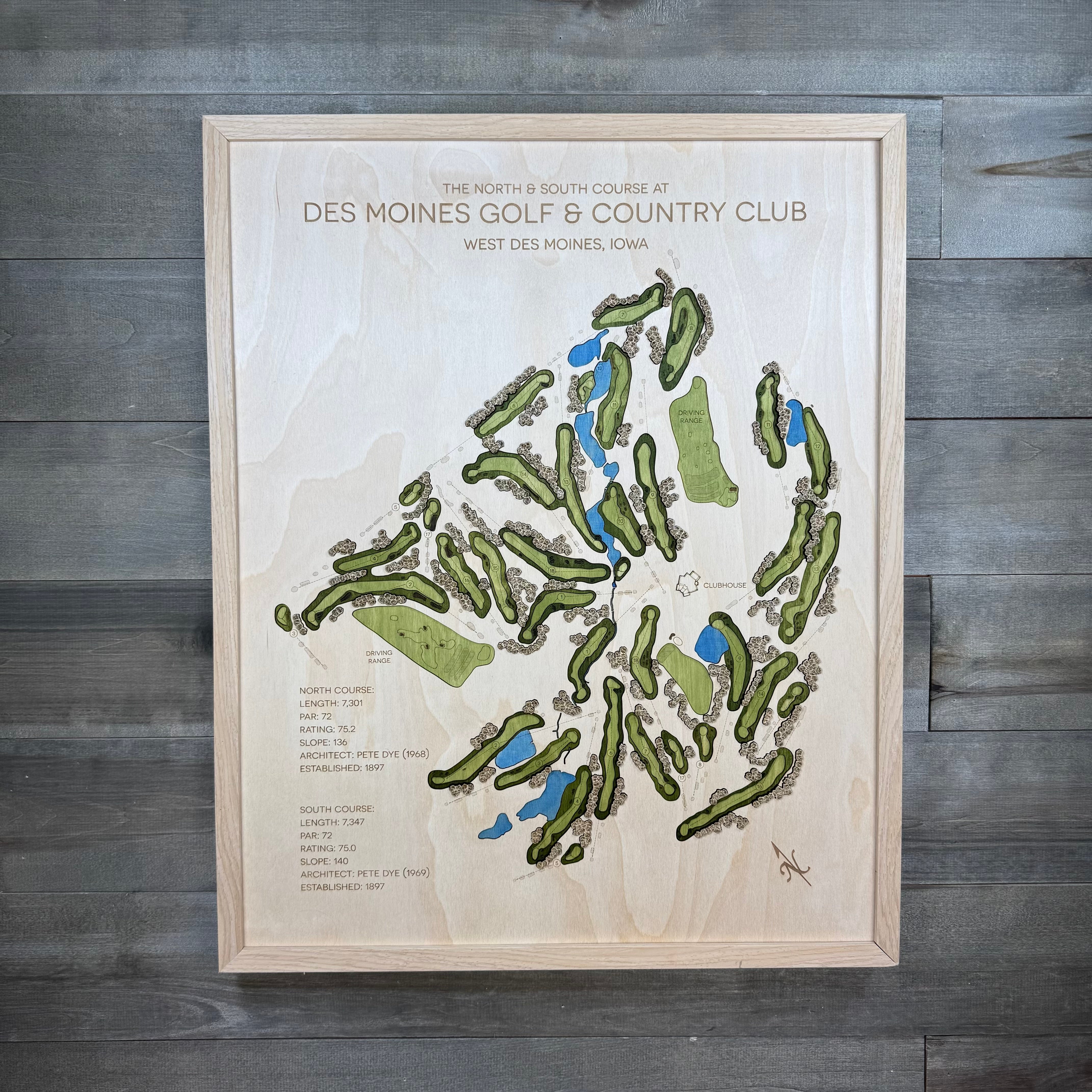 Custom 3D Multi-Layer Golf Map