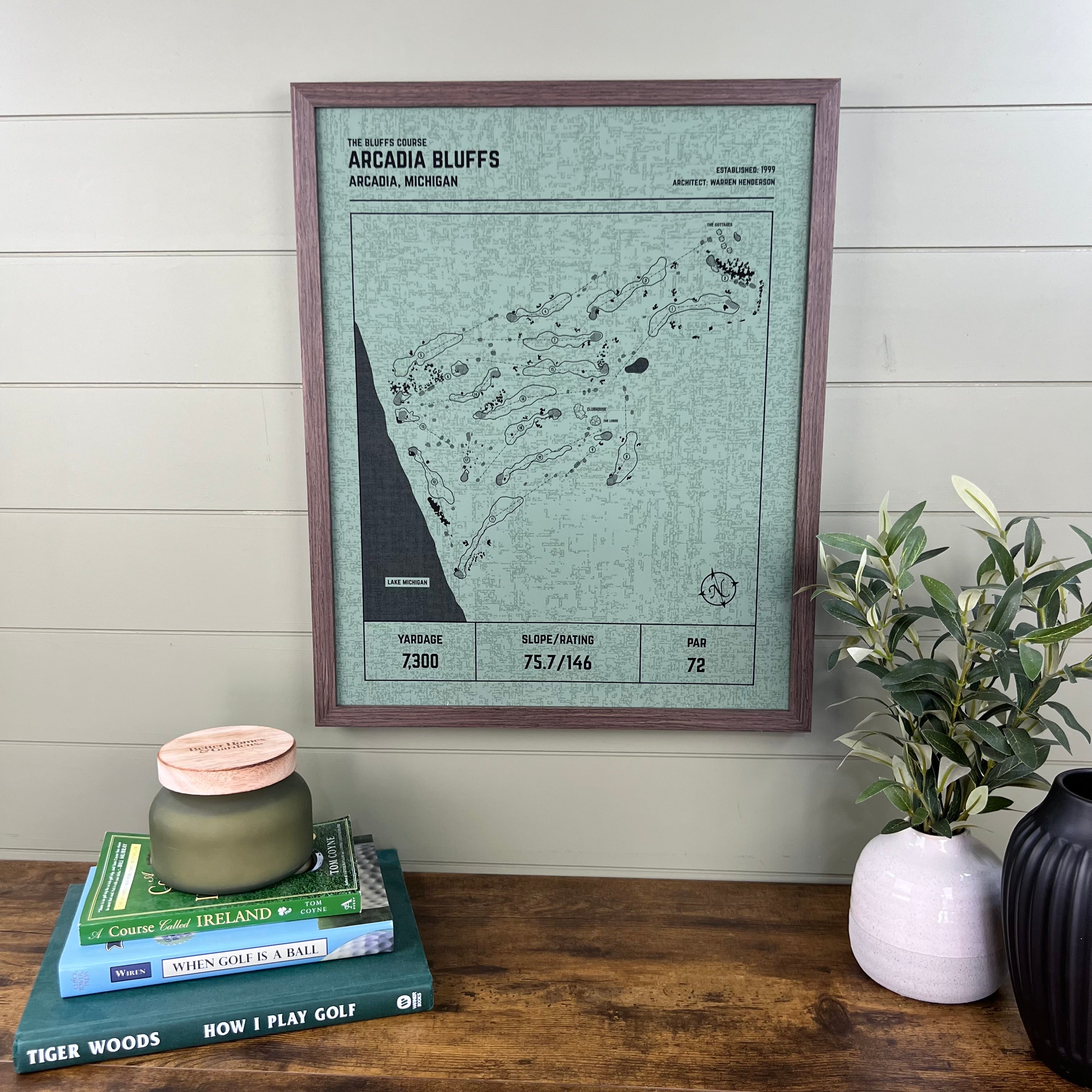 Custom Modern Architect Golf Course Print
