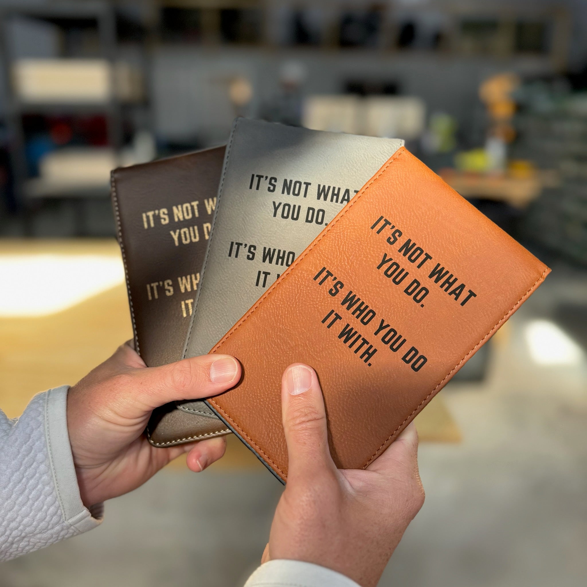 Personalized Leather Golf Scorecard Holder/Yardage Book