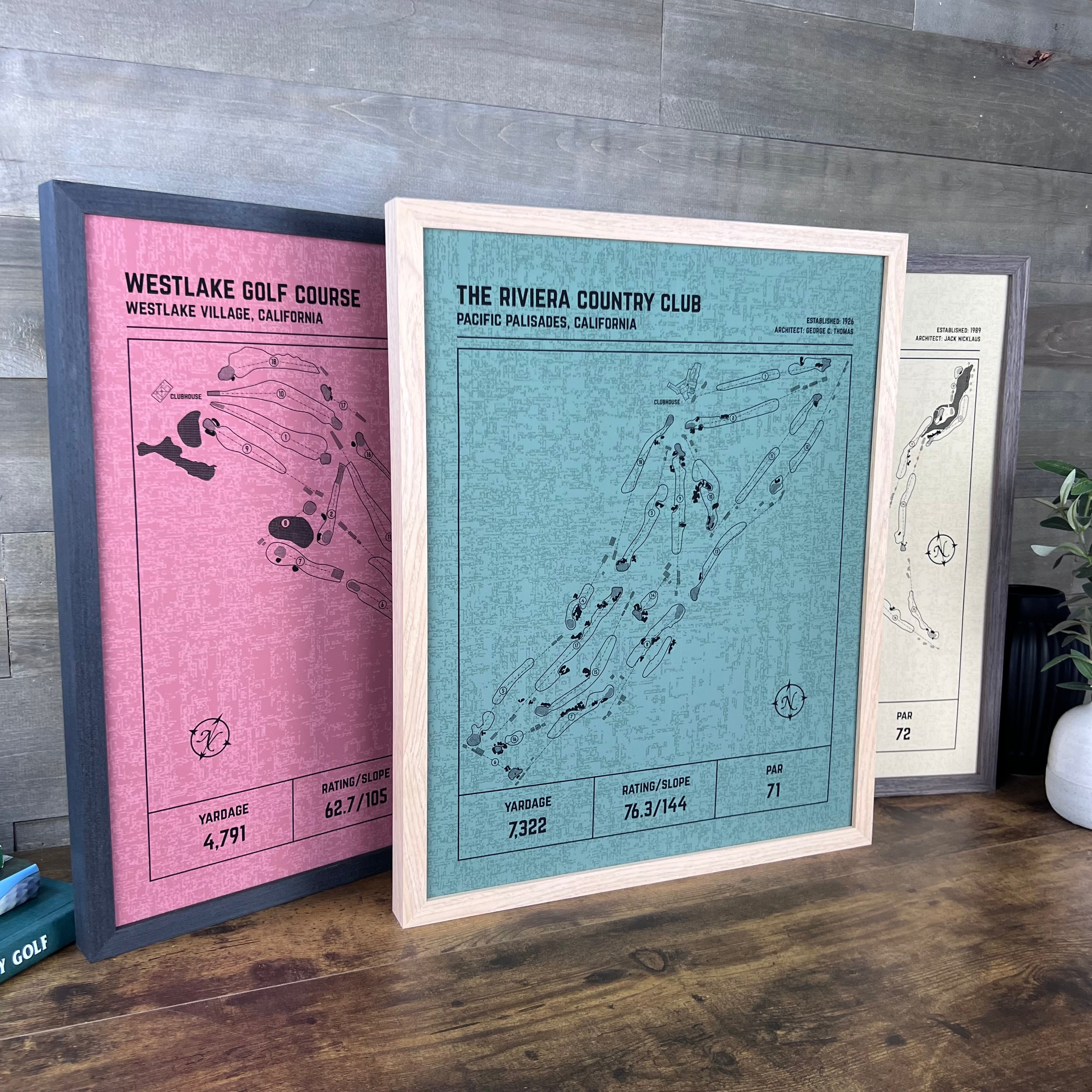 Custom Modern Architect Golf Course Print