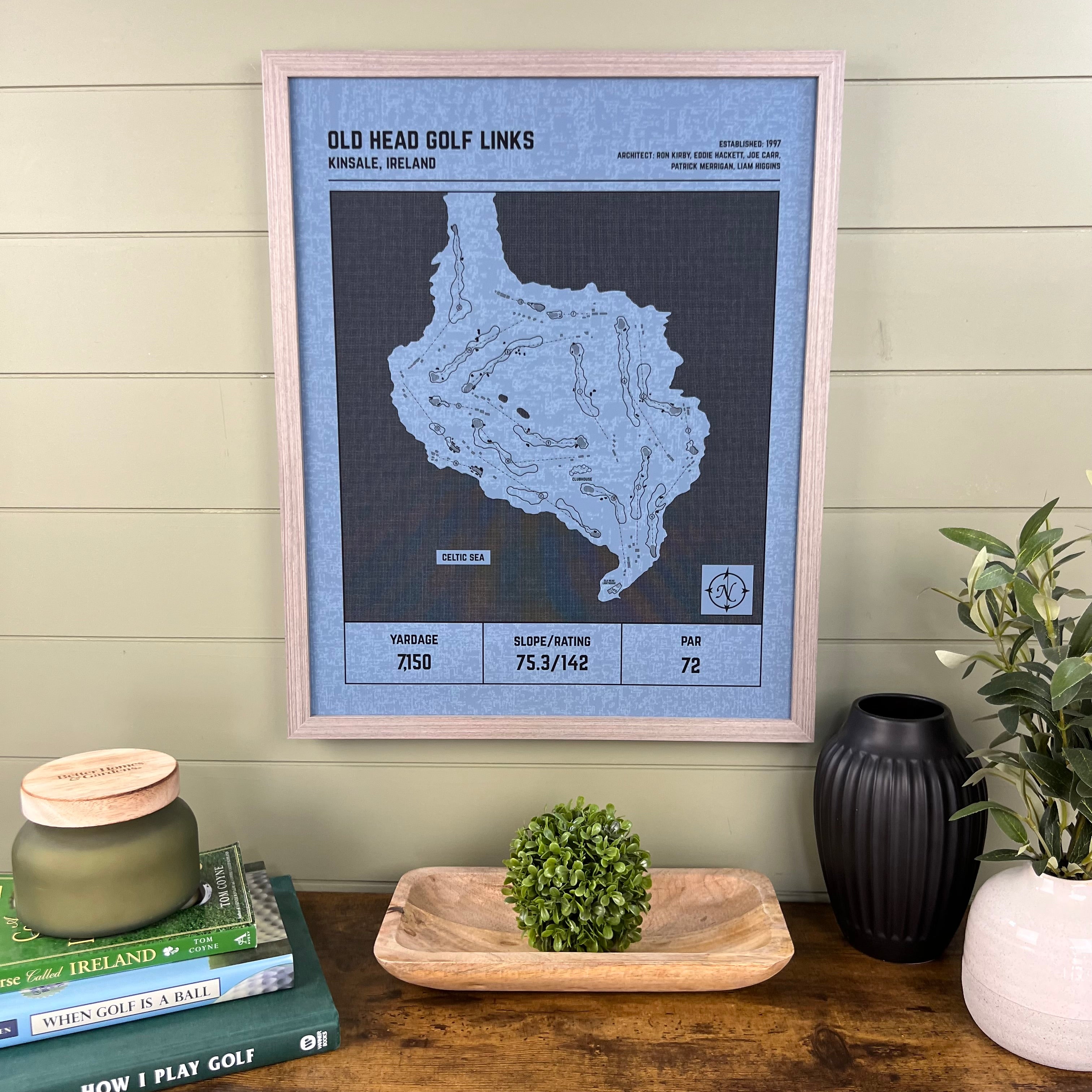 Custom Modern Architect Golf Course Print