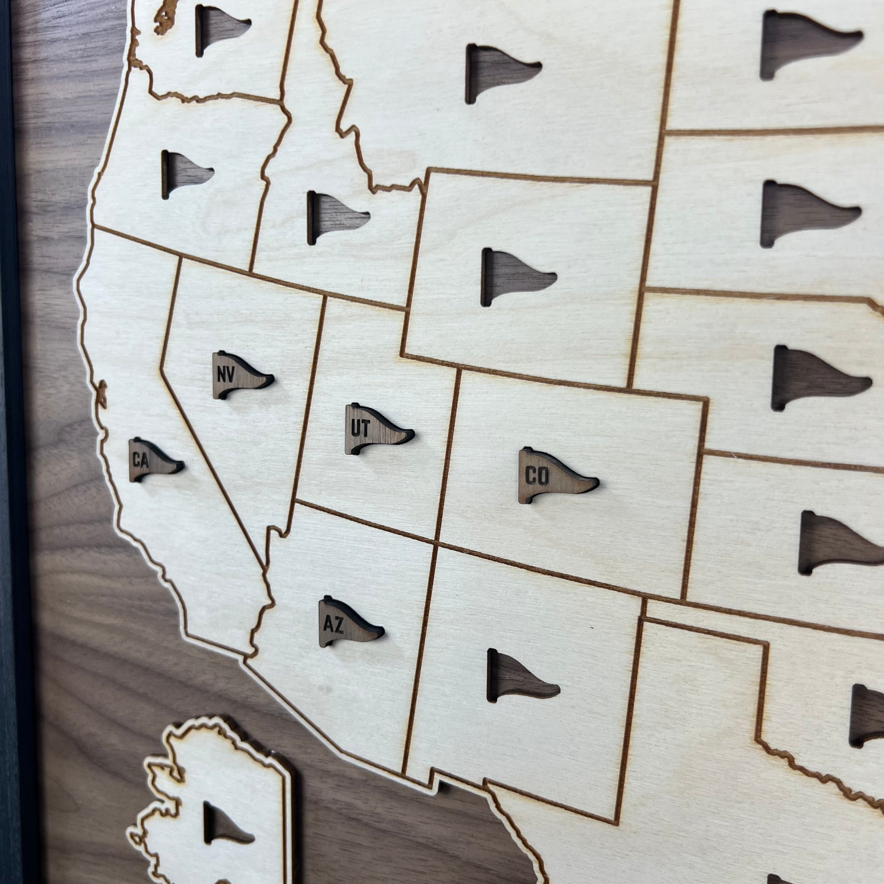 USA Golf Bucket List Map