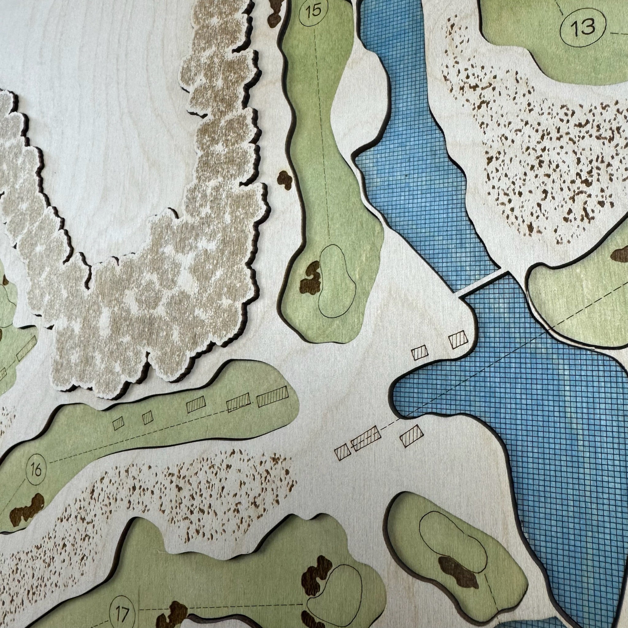Custom 3D Multi-Layer Golf Map