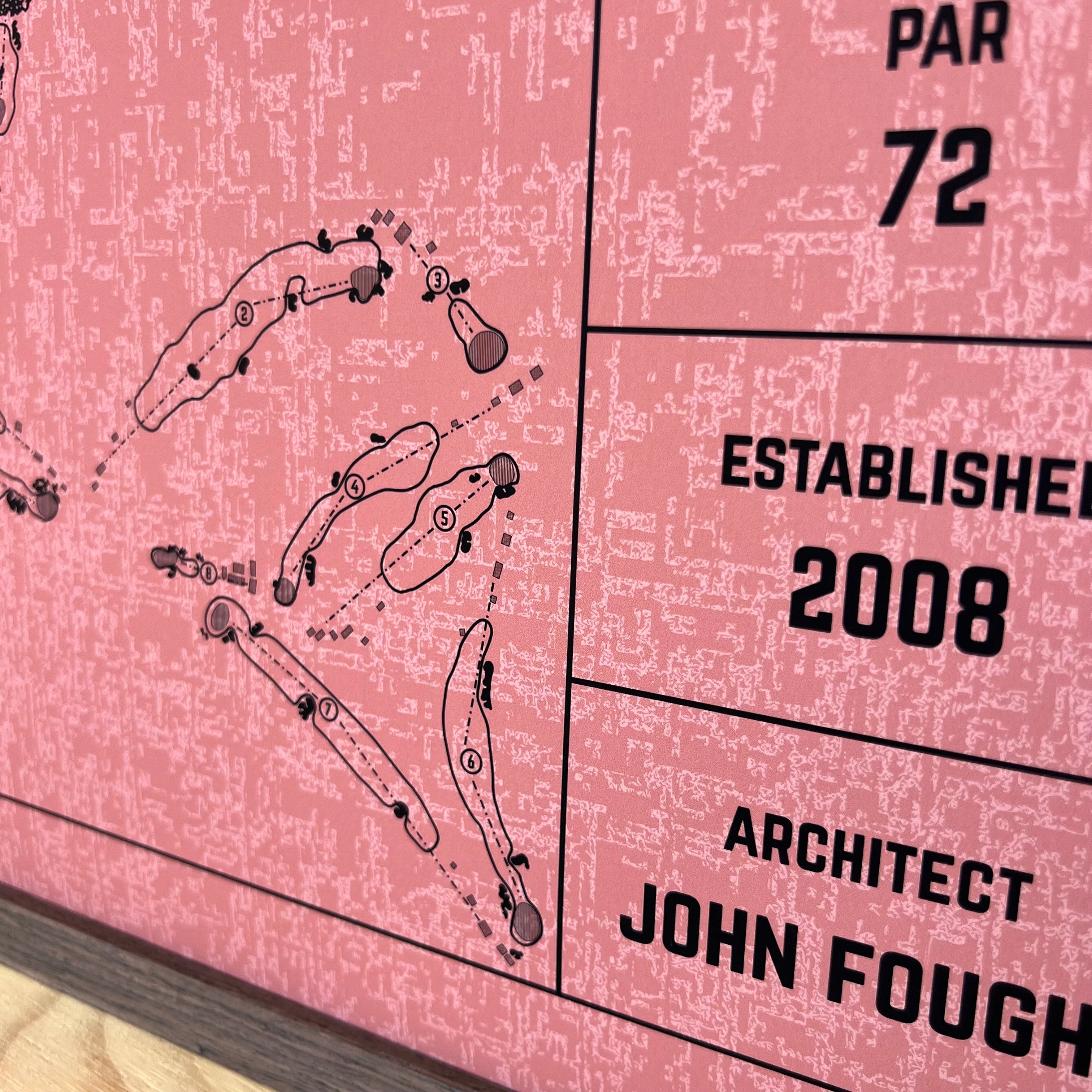 Custom Modern Architect Golf Course Print