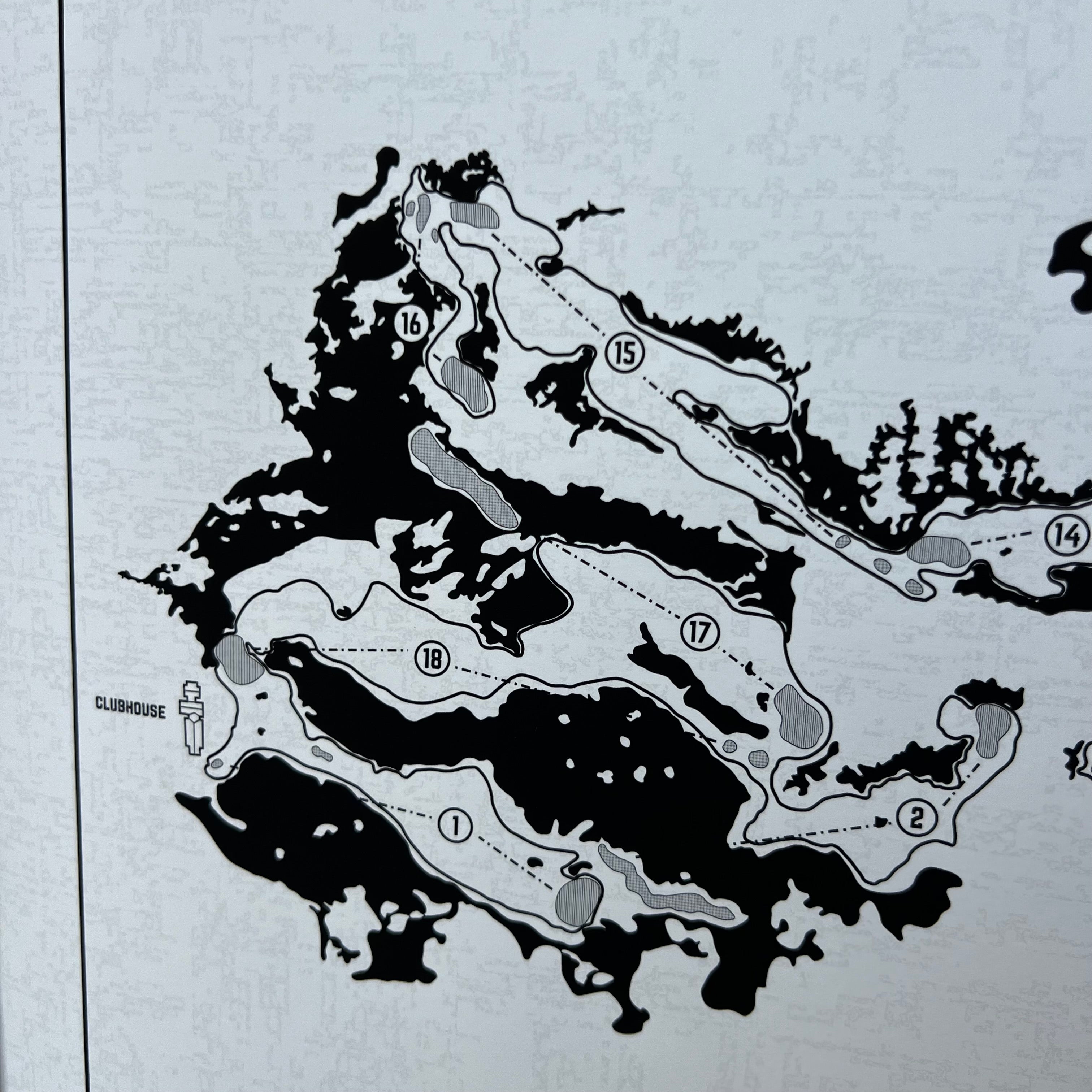 Custom Modern Architect Golf Course Print