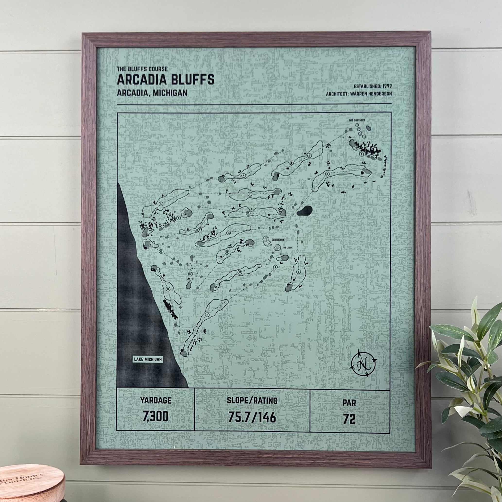 Custom Modern Architect Golf Course Print