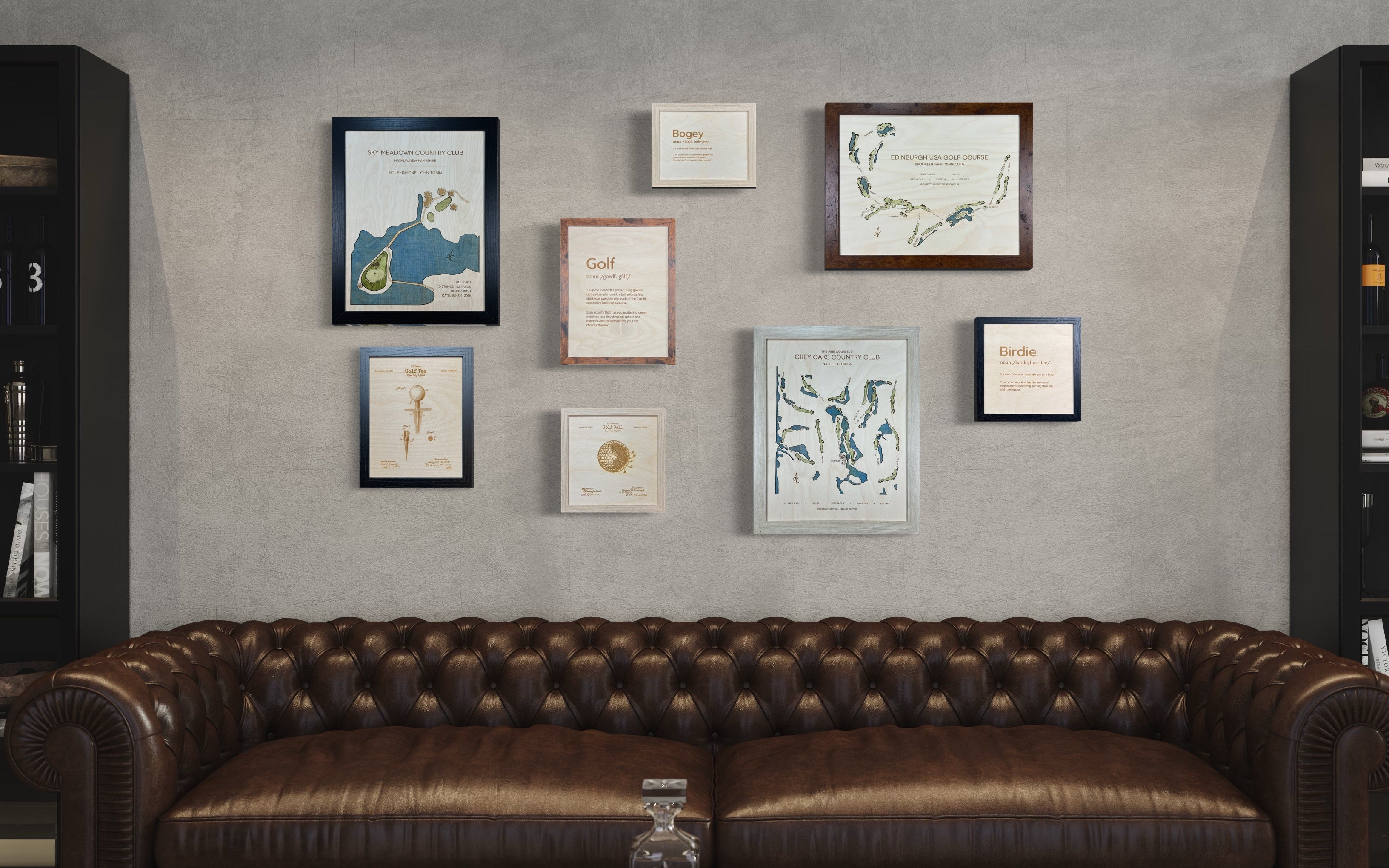 Golf gallery wall art